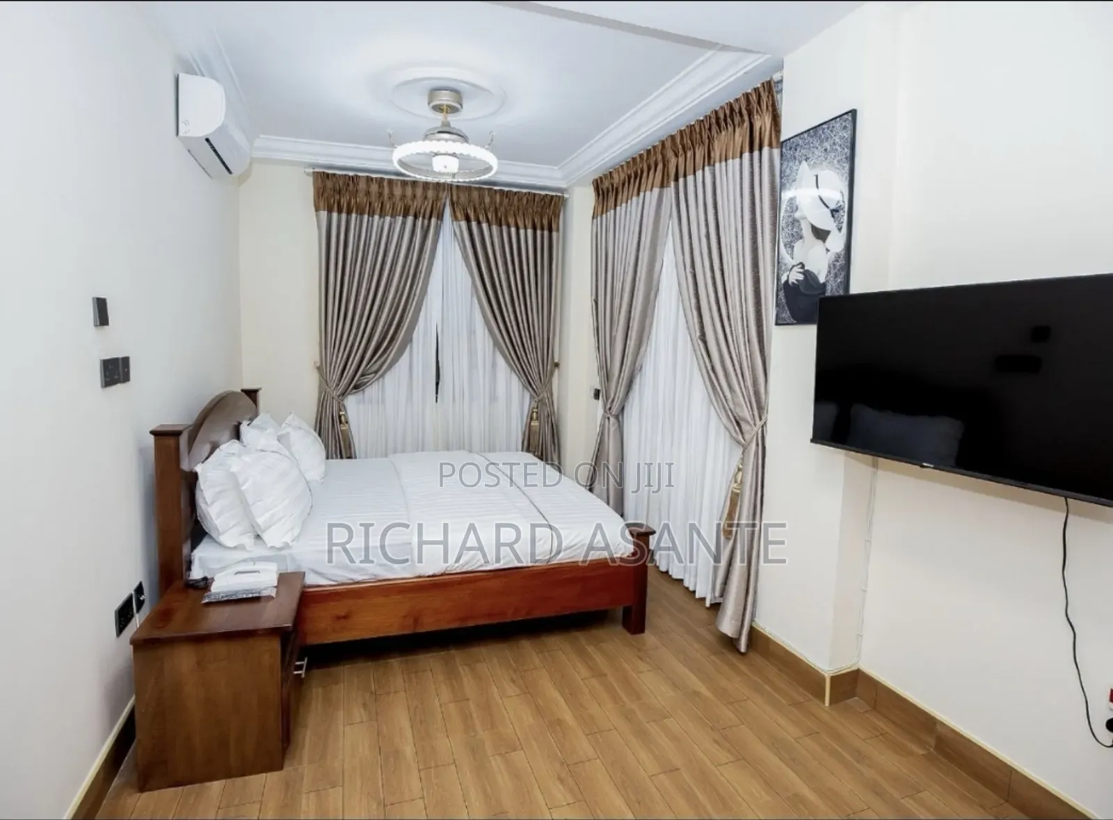 2 BDRM Vacation Apartment With Water Heater Kitchen at Kumasi Suame in Kumasi Metropolitan