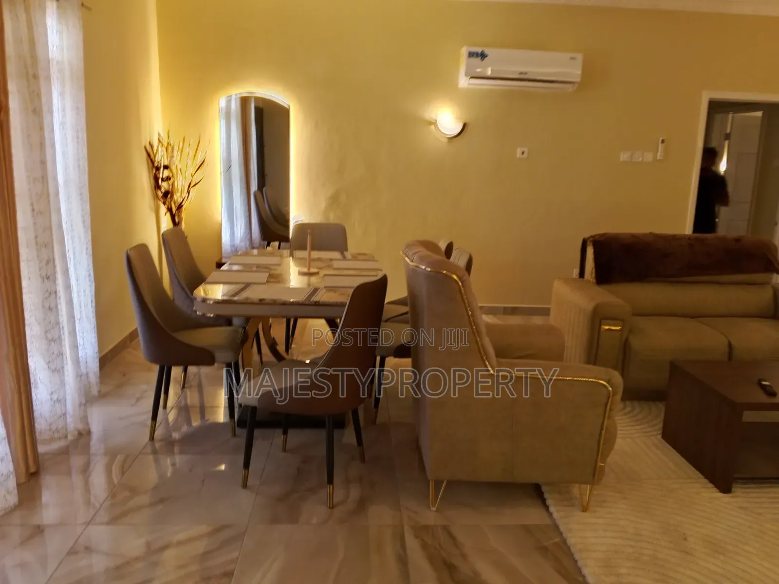 Fully Furnished Airbnb 3bedrooms Apartment for Rent at Spintex in Coca Cola