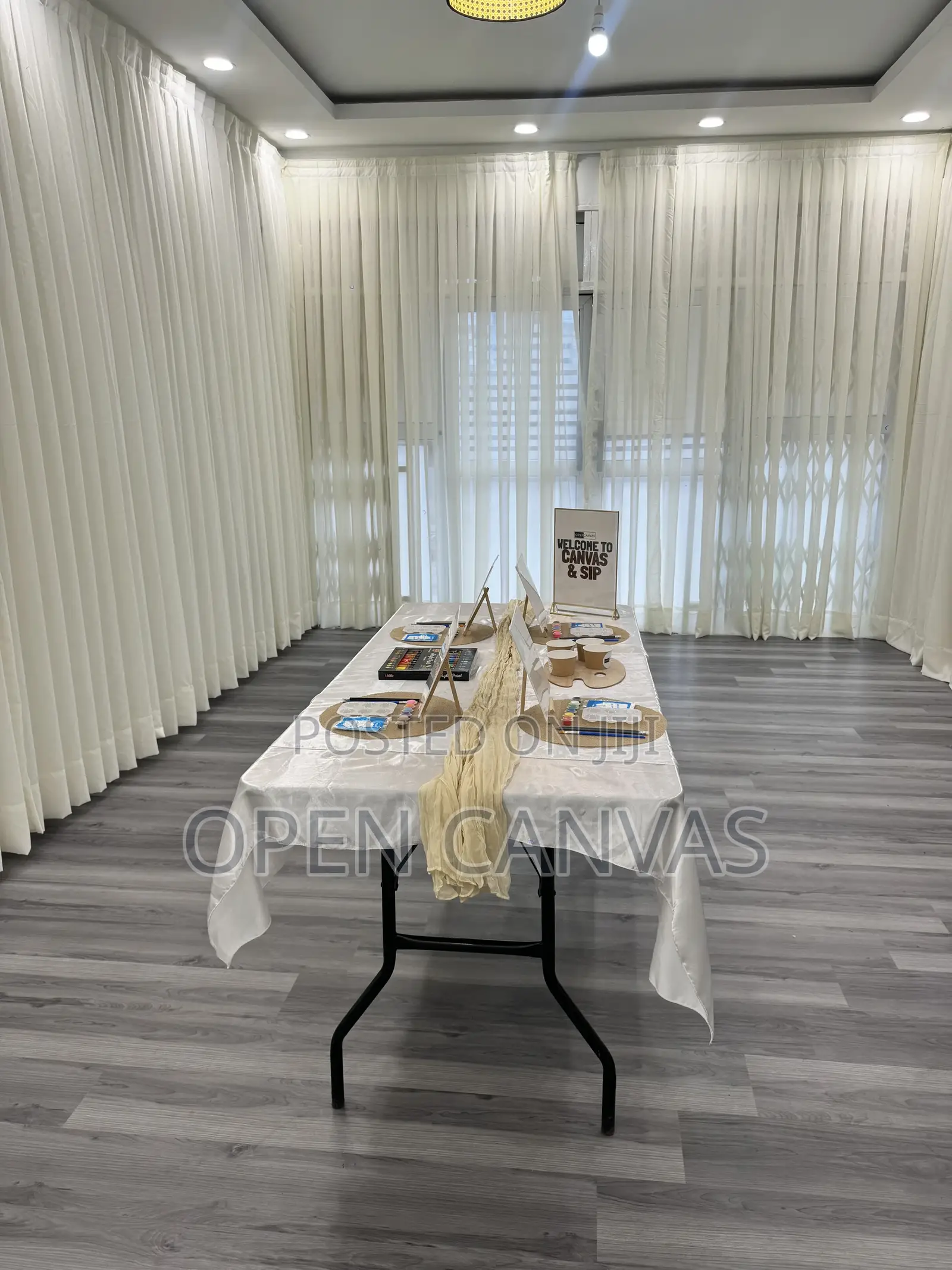 Open Canvas Workshop Package – 3 Hour Hire | Located in East Legon in East Legon