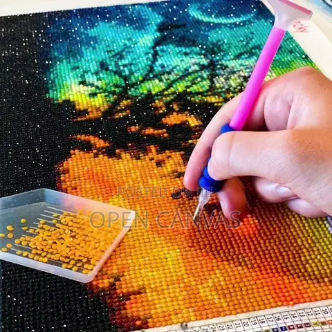 Open Canvas Ghana: Diamond Art Set Up for 6 – Group Deal in East Legon