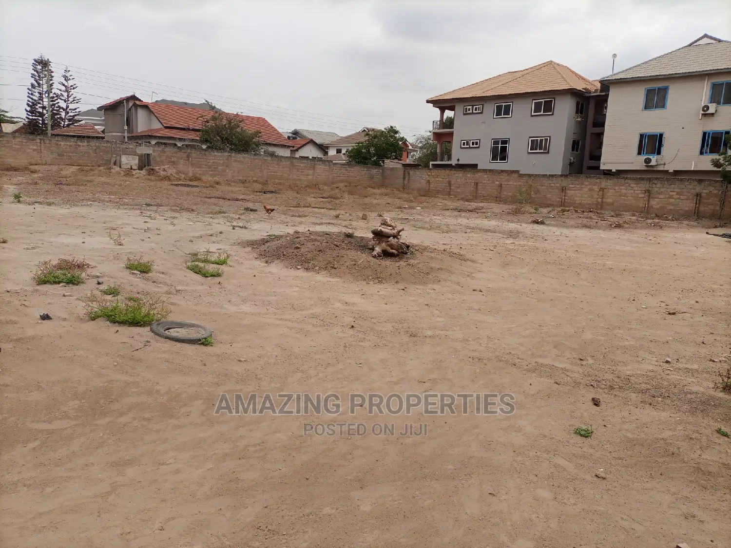 5 Plots of Walled Land for Sale at Spintex, Manet in Spintex