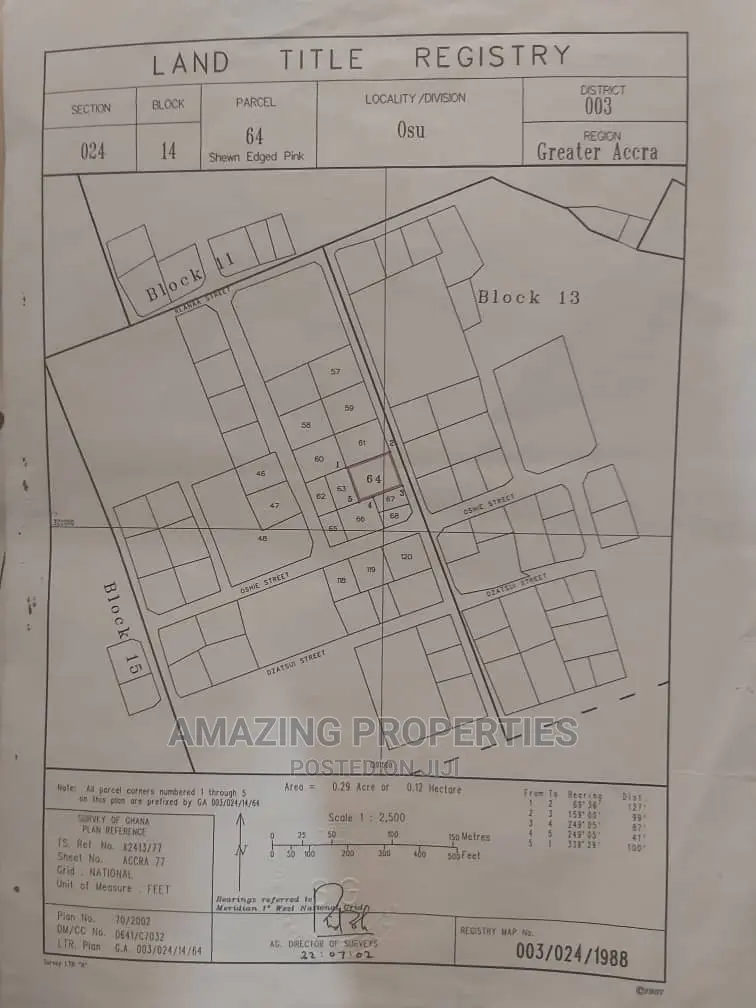 For Sale 2 Plot for Land at OSU Ako Adjei Near Suncity in Osu Ako-Adjei