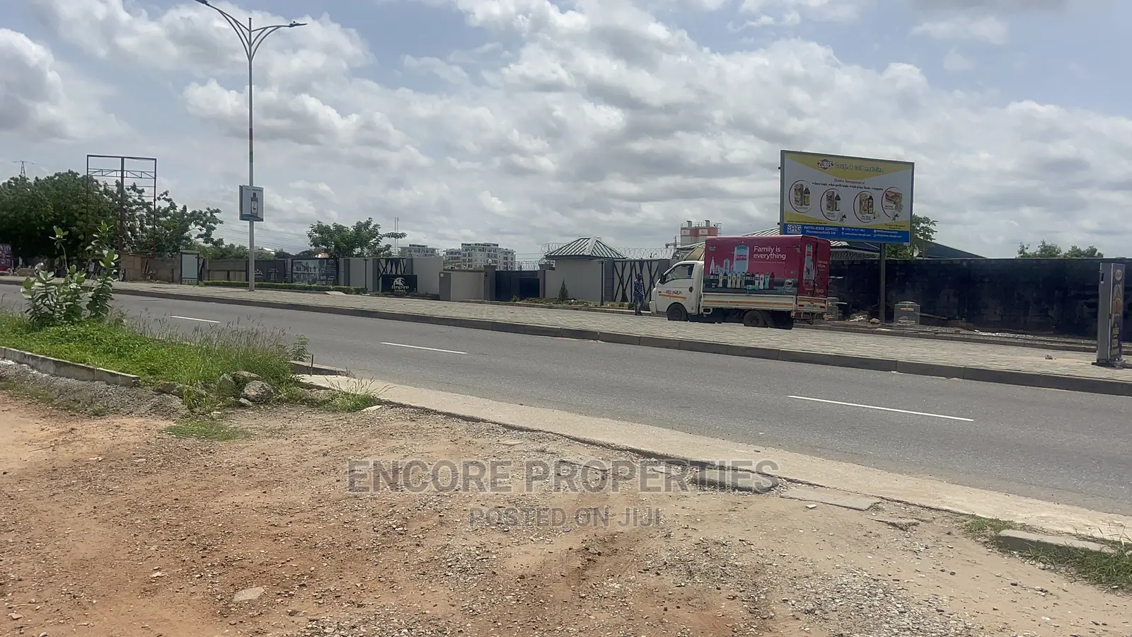 One Acre of Roadside Land Available for Sale in Airport Residential Area