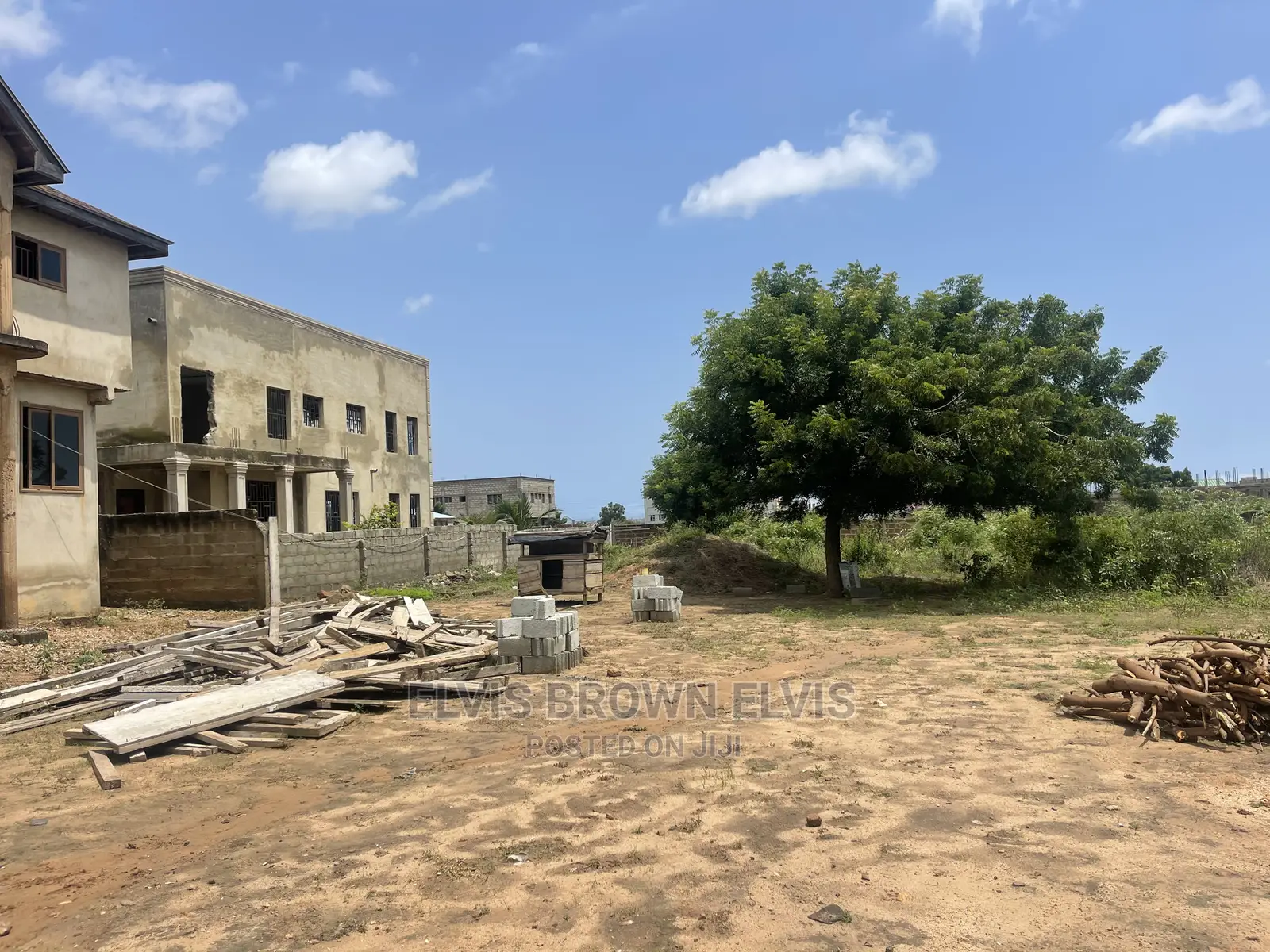 Two Plots of Land With Wall 4 Sale at Legon Hills Academy in East Legon
