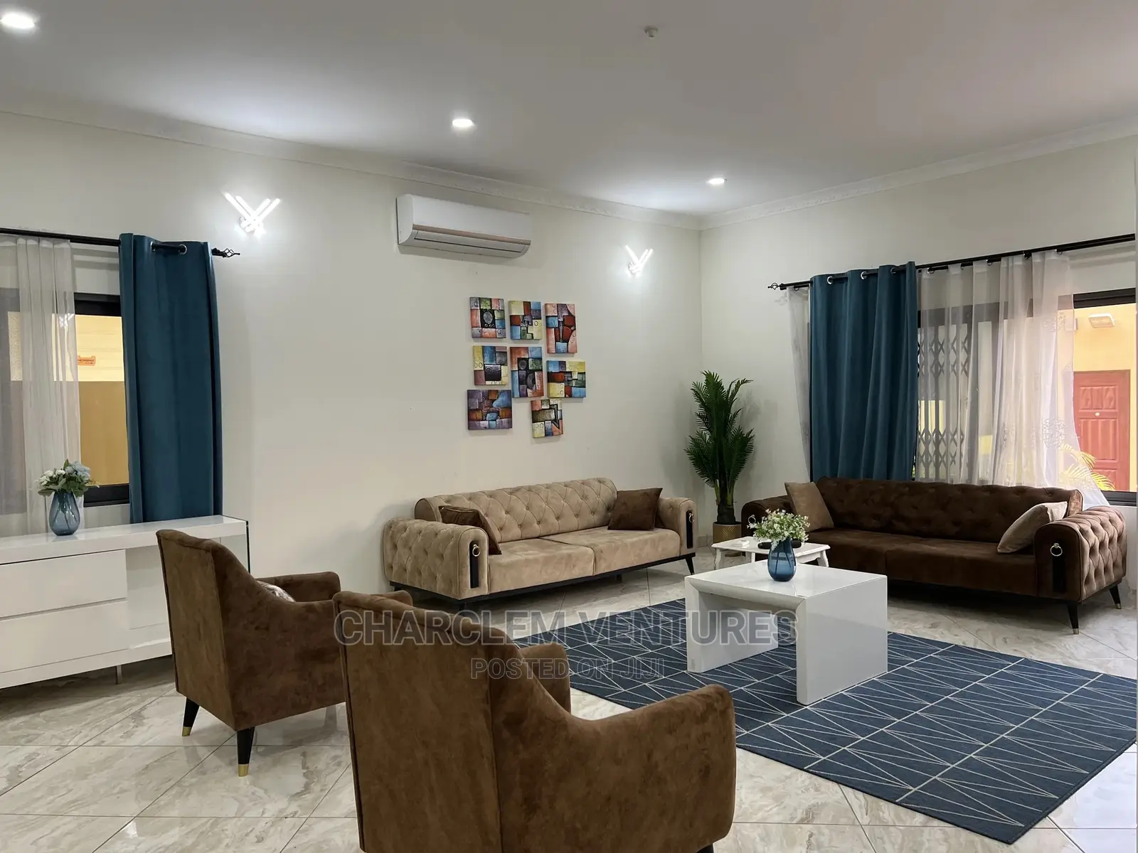 Furnished 5bdrm House in Charclem Ventures, East Legon for Rent in East Legon