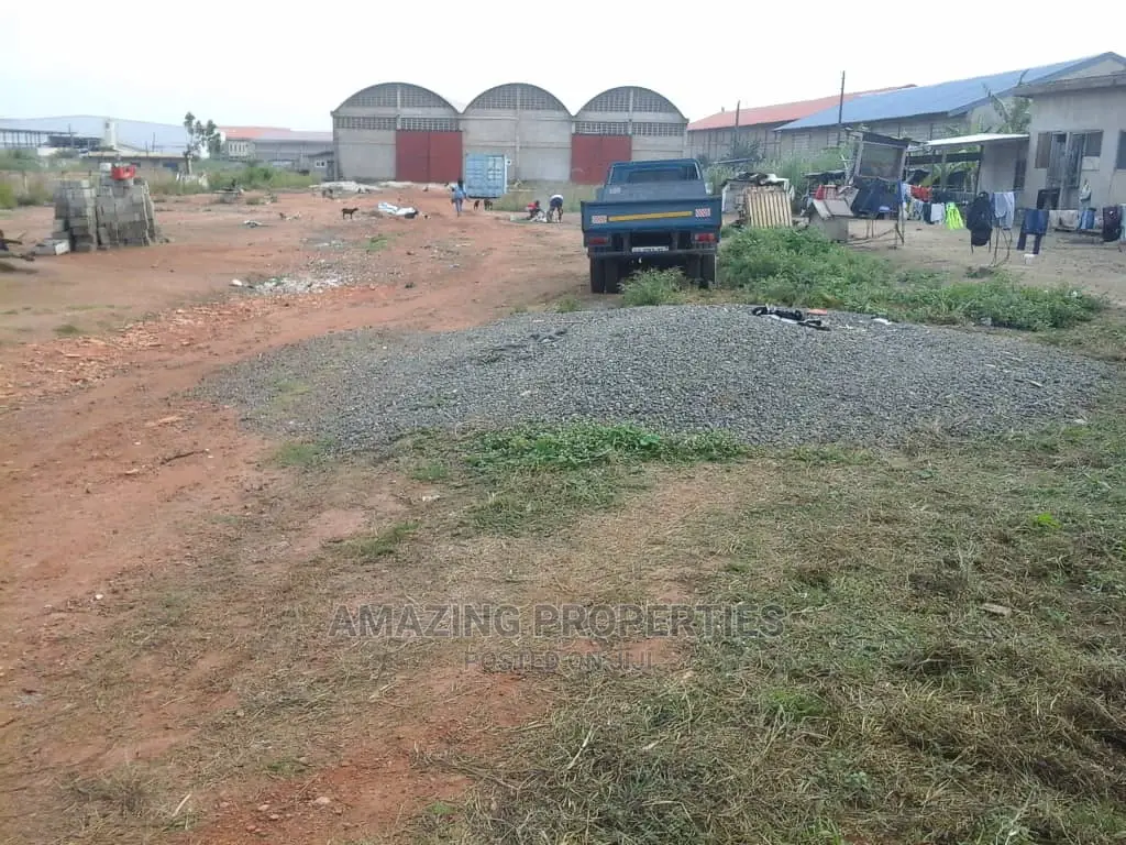For Sale Land Size 2 Acres Warehouse Size 2000sq at Spintex in Spintex