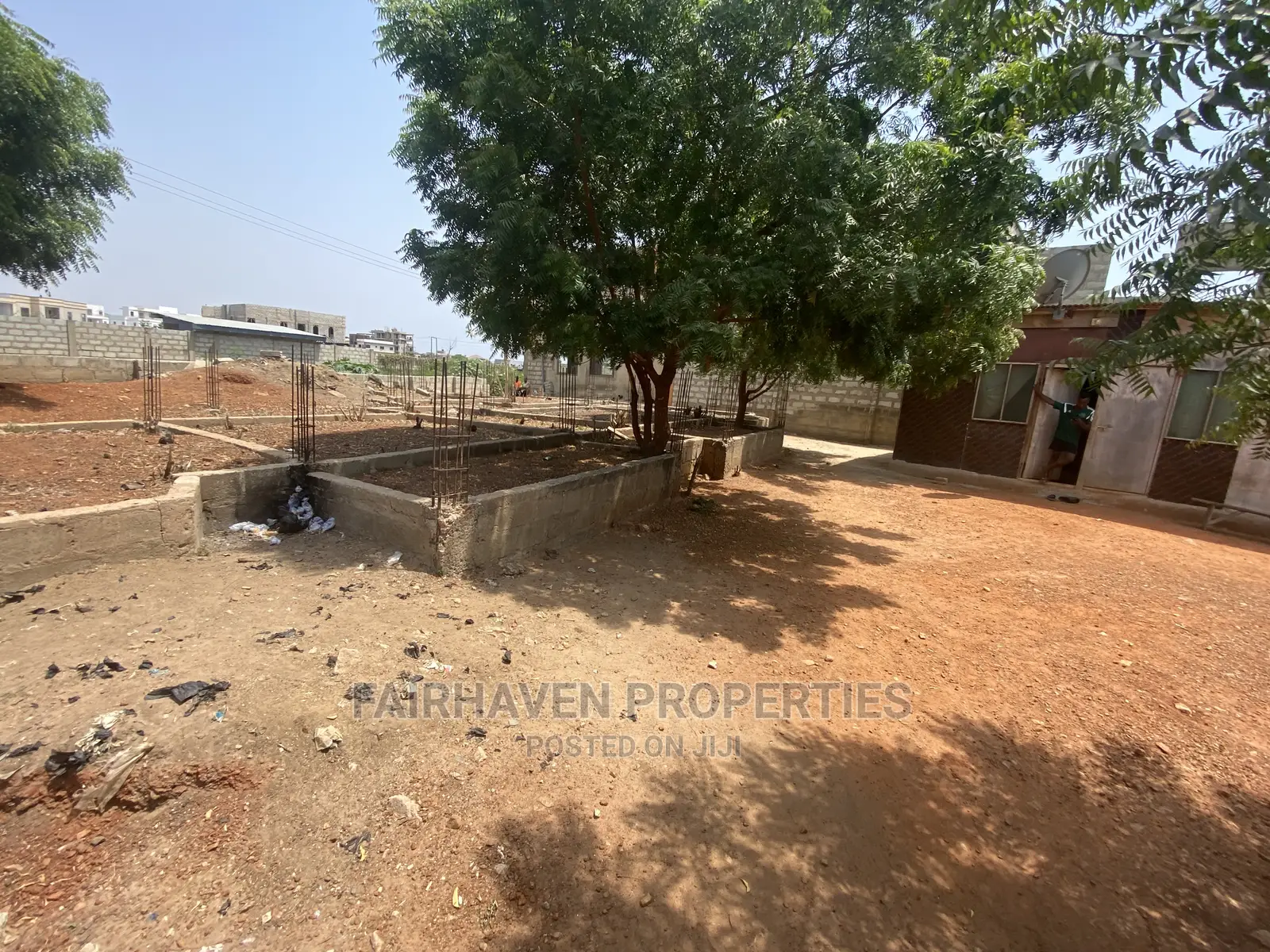 Half Plot of Land for Sale in Tseaddo (With a Foundation) in Teshie