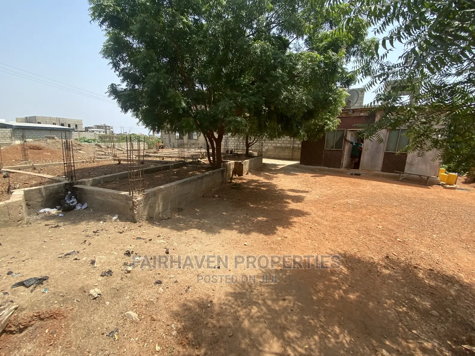 Half Plot of Land for Sale in Tseaddo (With a Foundation) in Teshie