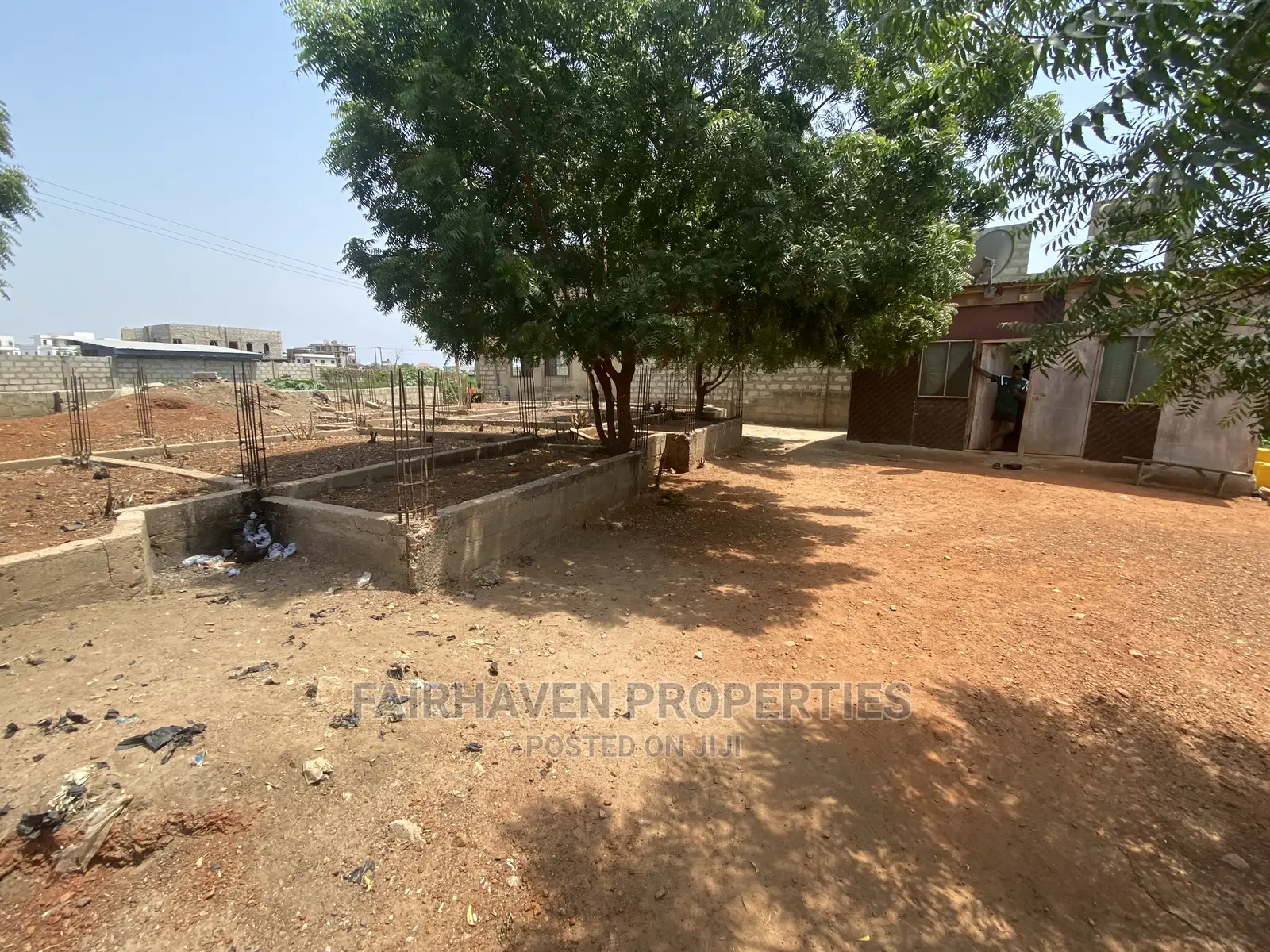 Half Plot of Land for Sale in Tseaddo (With a Foundation) in Teshie