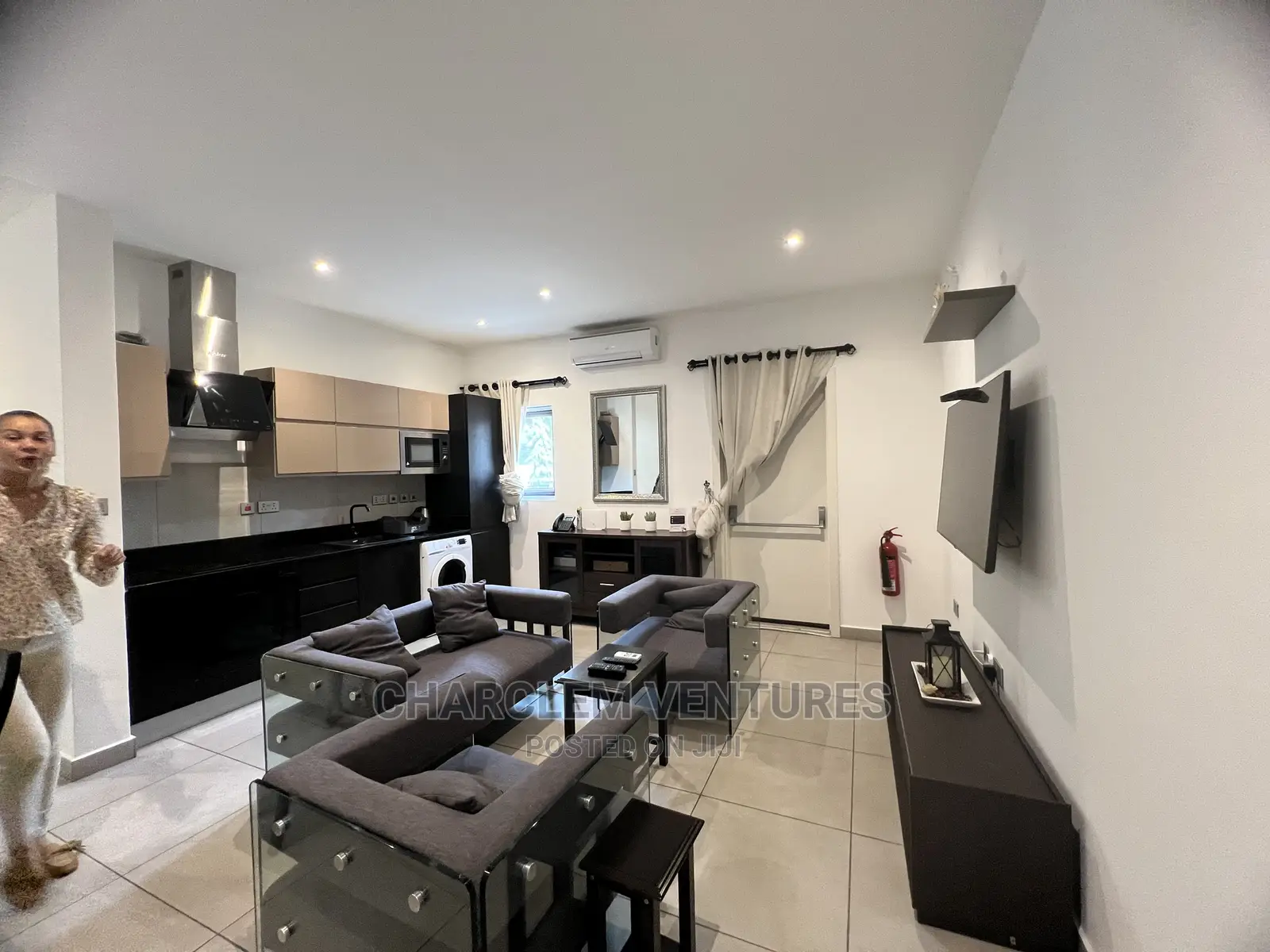 Furnished 1bdrm Apartment in Charclem Ventures, Cantonments for Rent in Cantonments