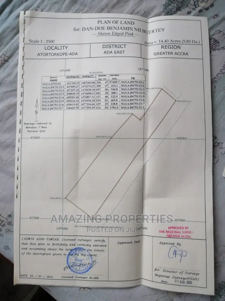 14.40 Acres of Land at Atortorkope in Roman Ridge