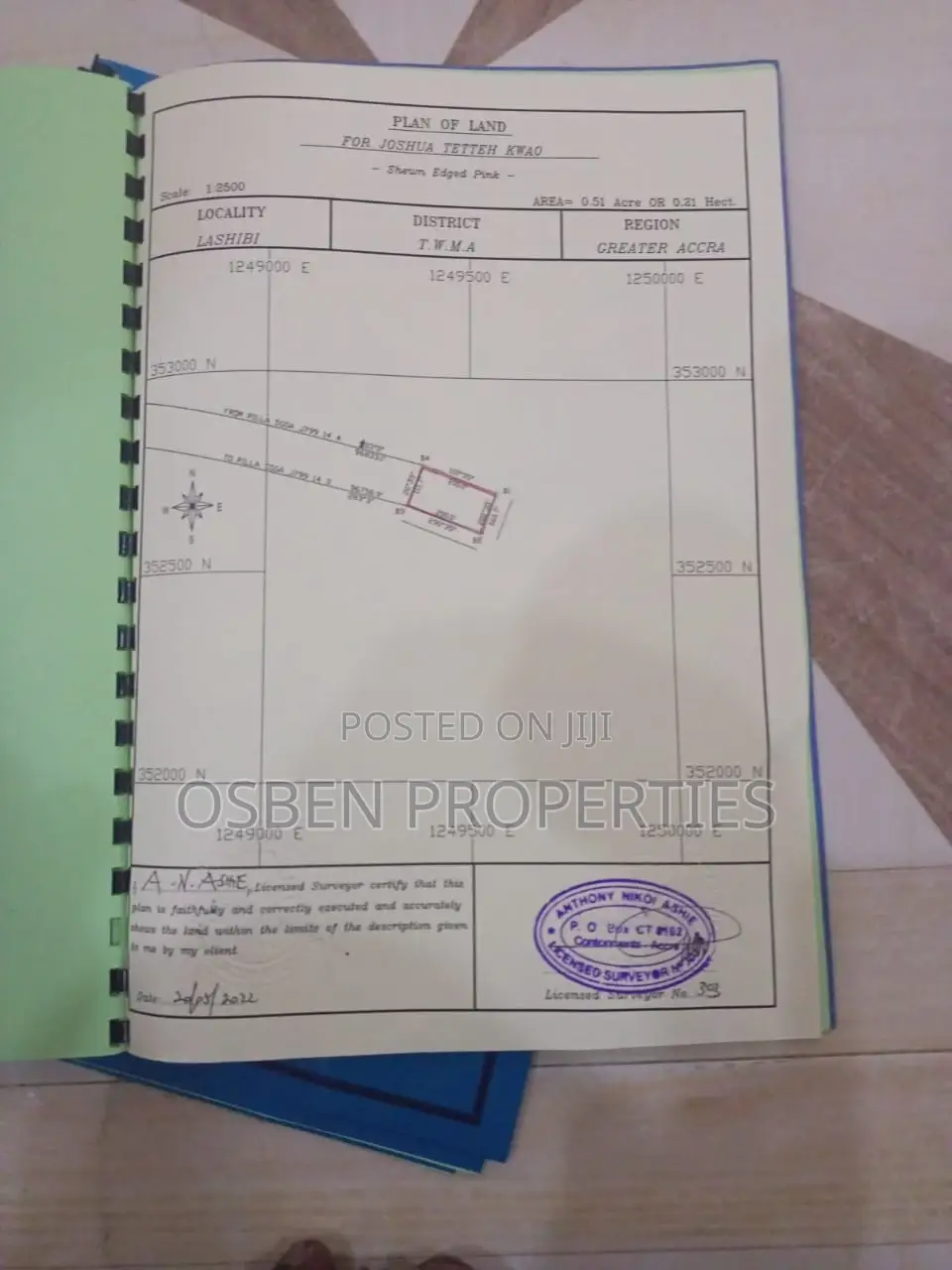 70×100 Plot for Sale in Spintex