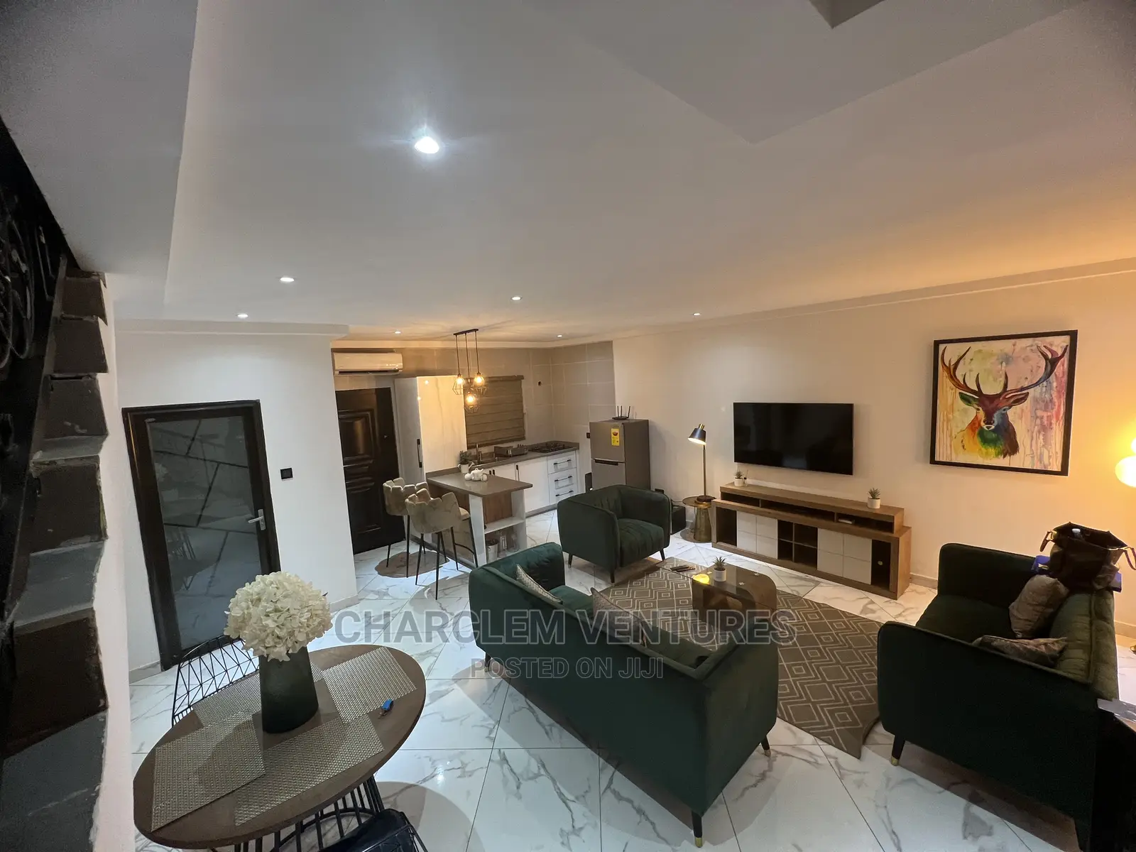 Furnished 2bdrm Apartment in Charclem Ventures, East Legon for Rent in East Legon