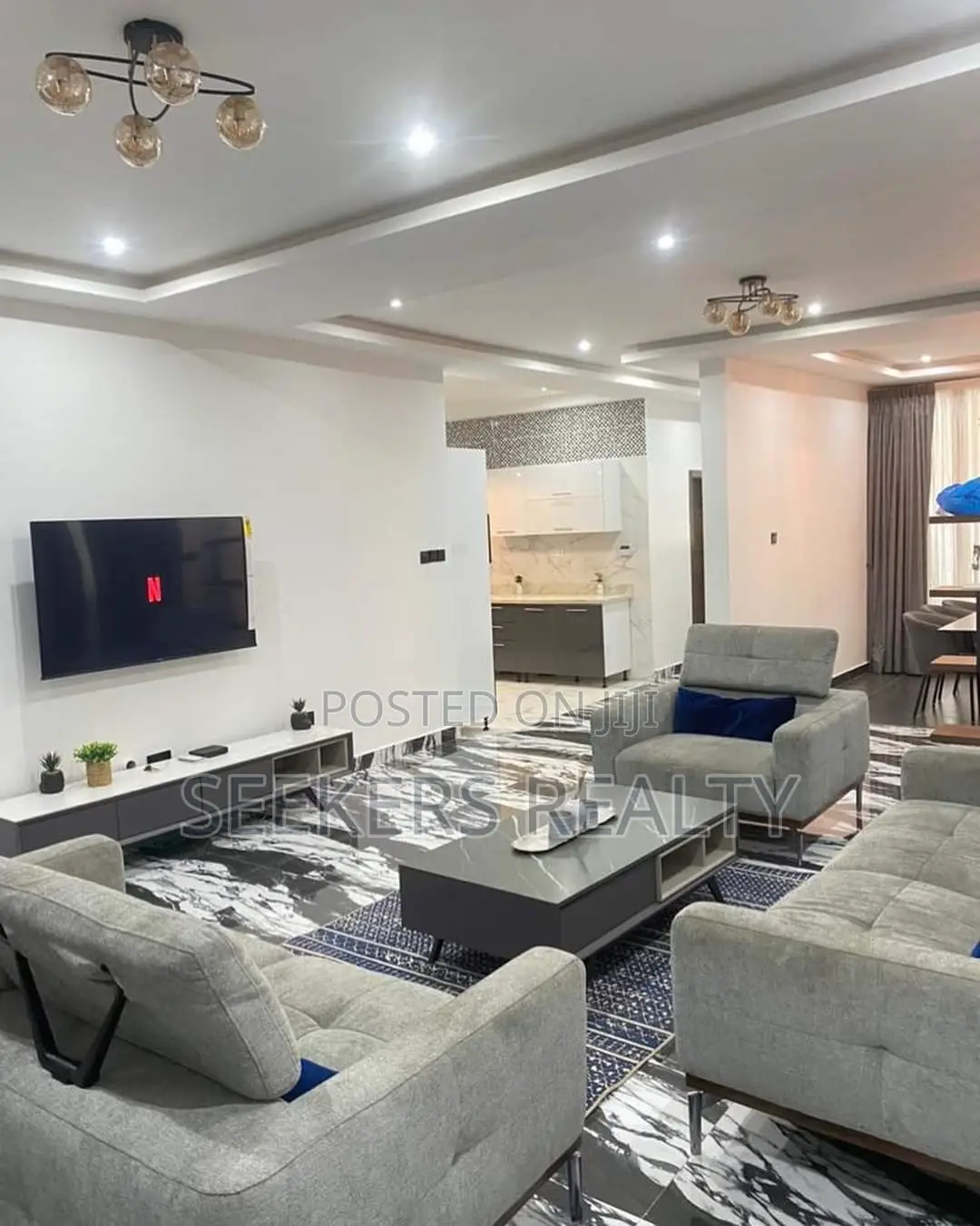 Furnished 4bdrm House in Seekers Realty, East Legon for rent in East Legon