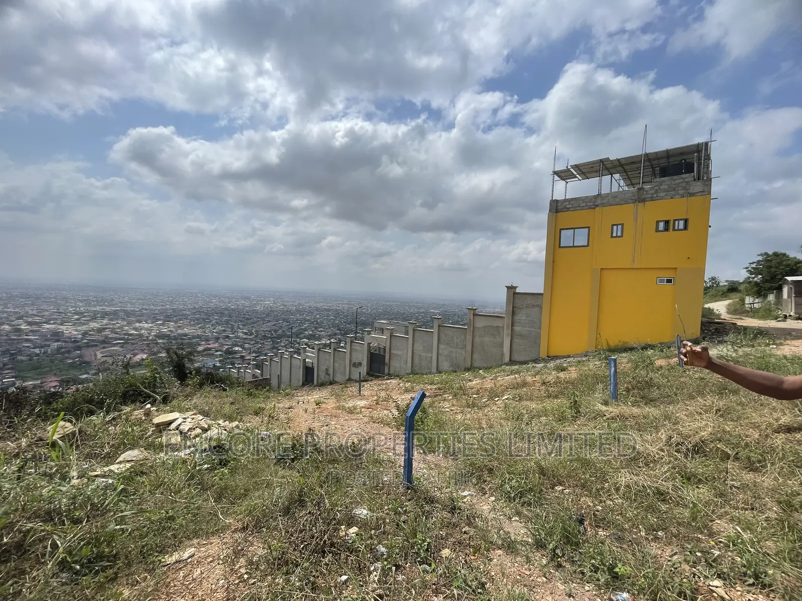 Hill Top Service Plots of Land With the View of Accra in Akuapim South