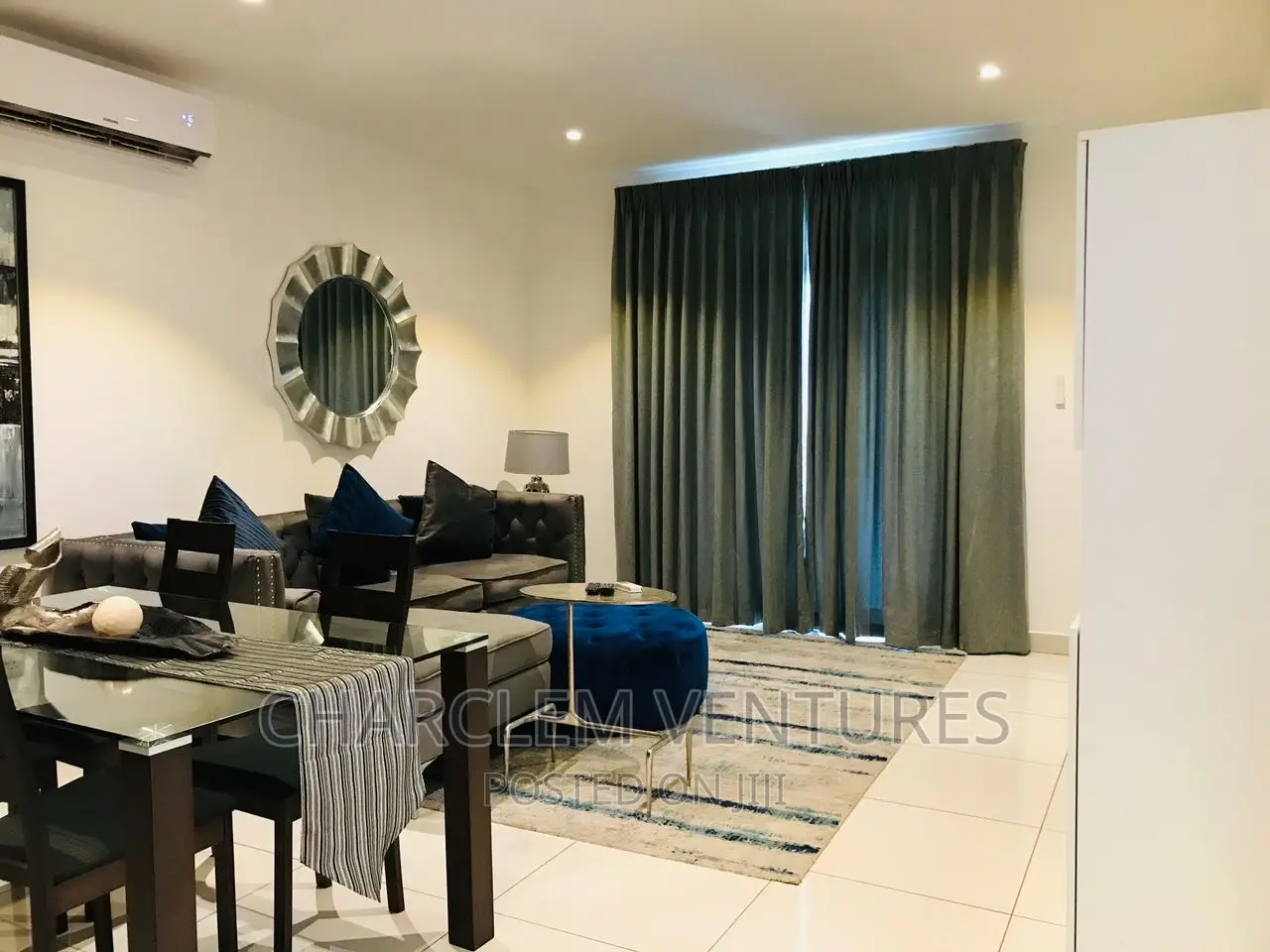Furnished 1bdrm Apartment in Charclem Ventures, Cantonments for rent in Cantonments