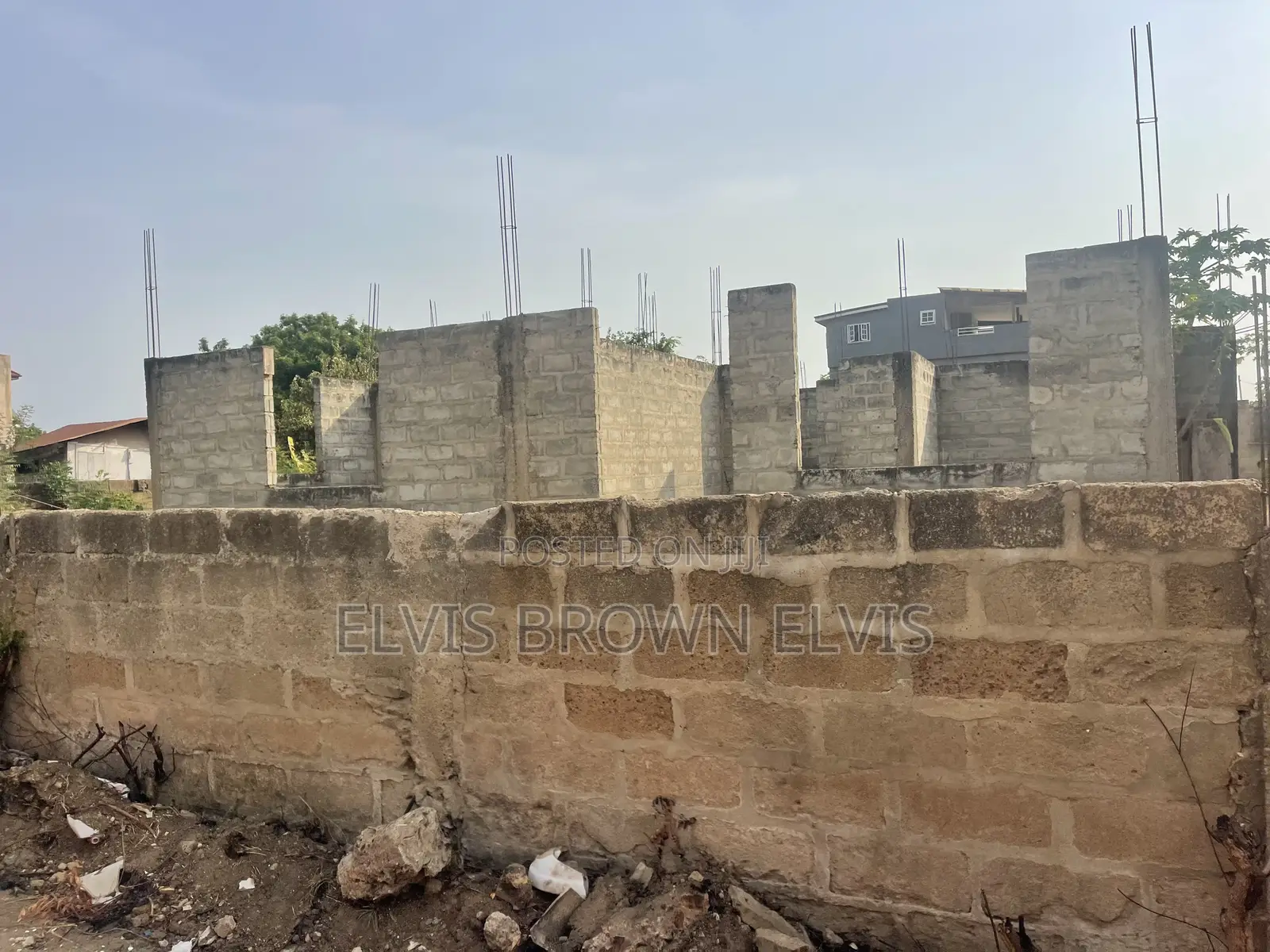 Land for Sale With Uncomplited House Trasacco Zoomlion in Adjiriganor