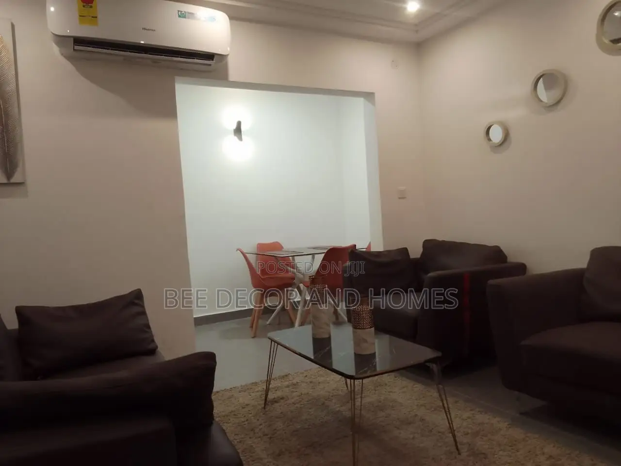 Furnished 1bdrm Room & Parlour in Bee Decor & Homes, East Legon in East Legon