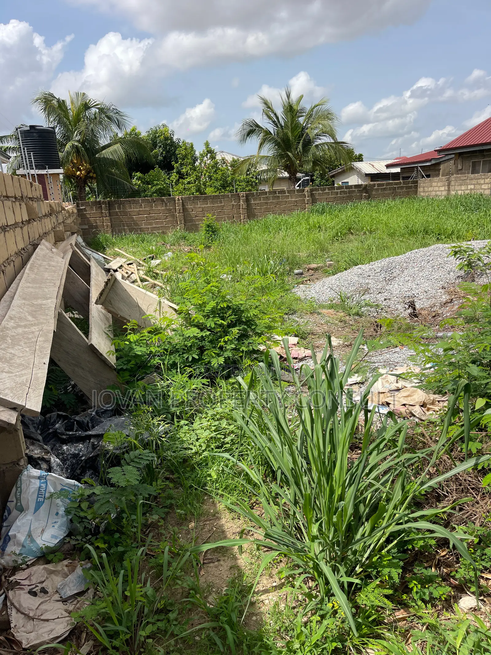 Wall and Gated Land for Sale at Amasaman 480,000 Cedis in Amasaman