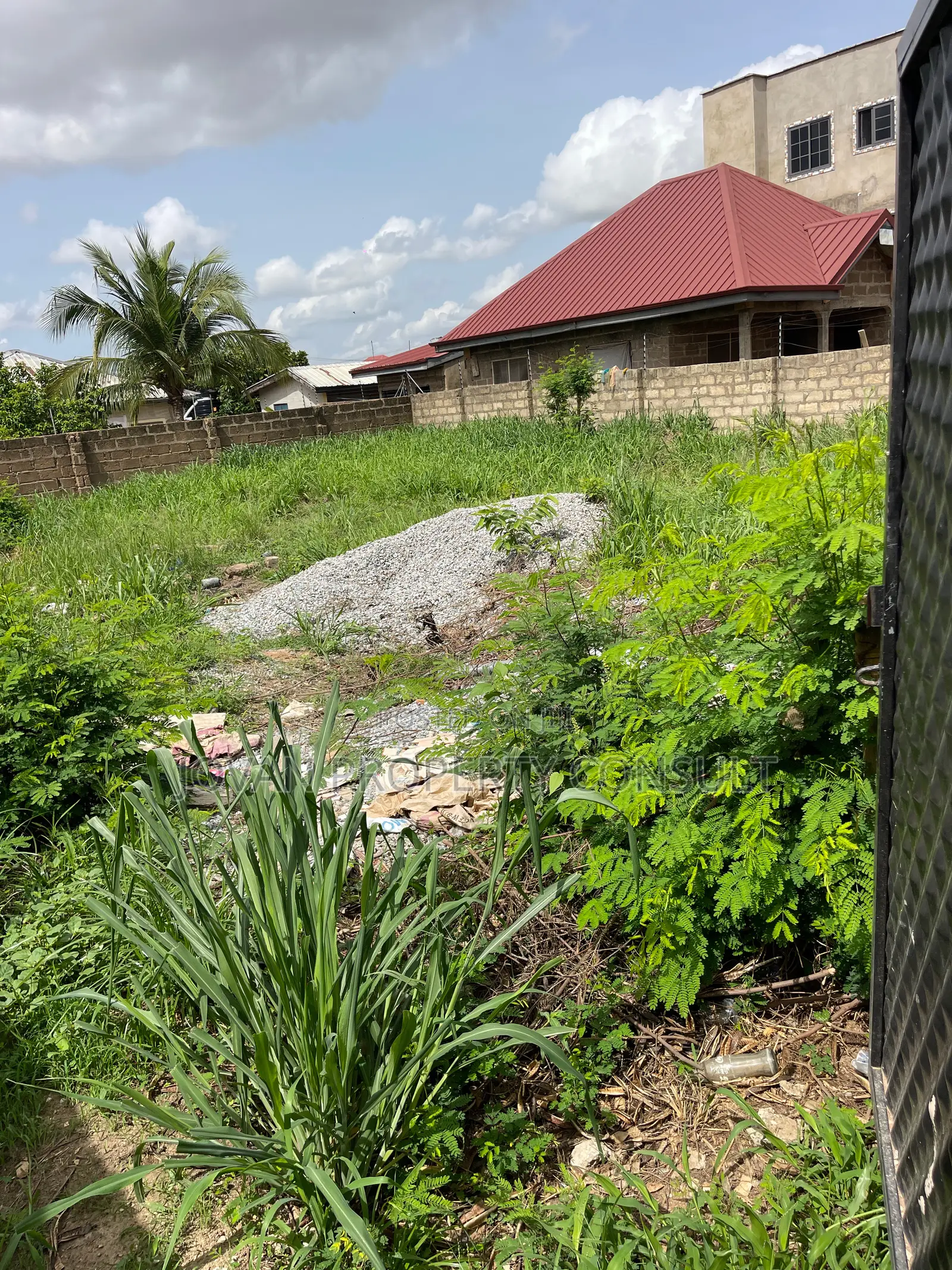 Wall and Gated Land for Sale at Amasaman 480,000 Cedis in Amasaman