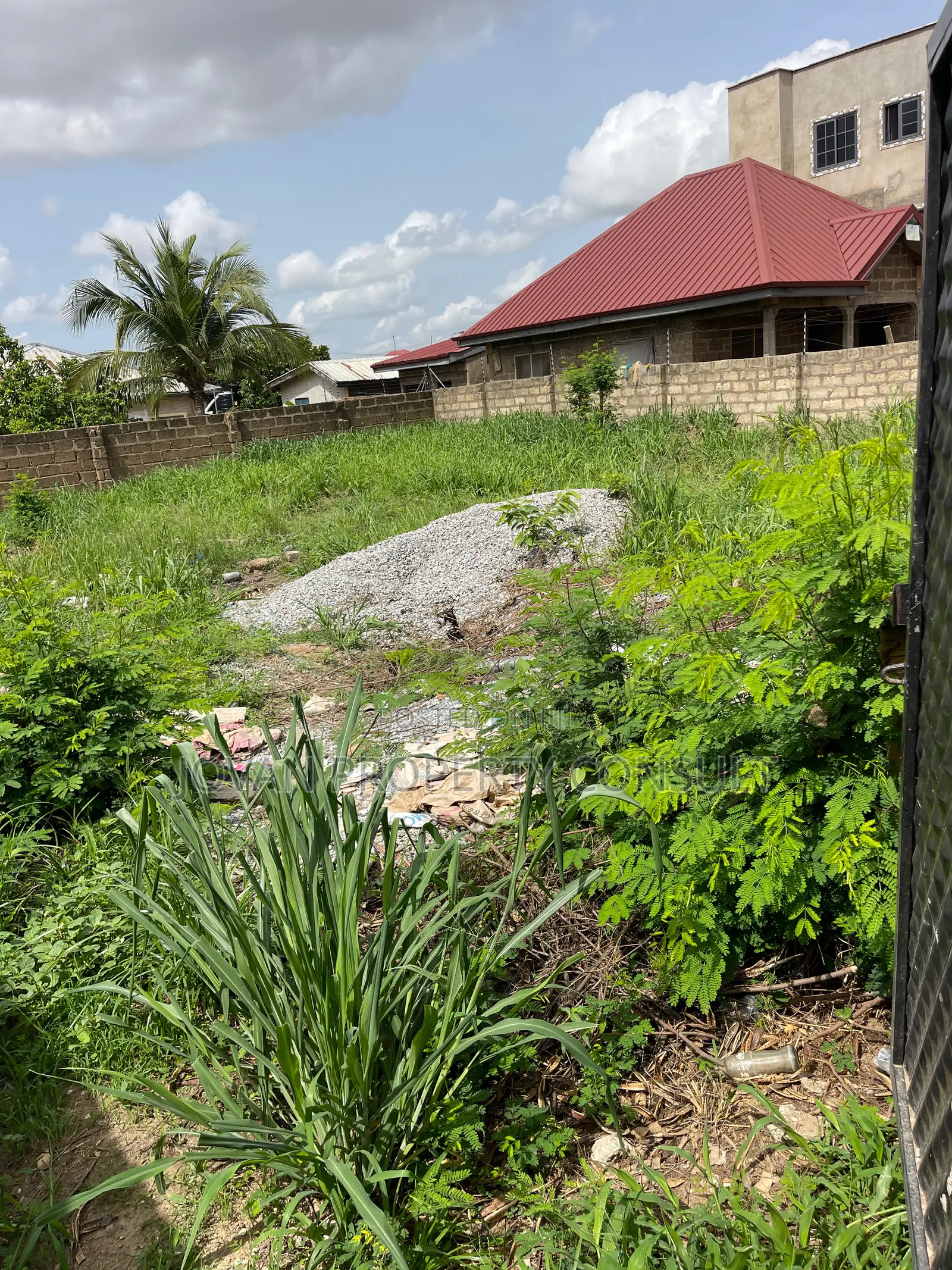 Wall and Gated Land for Sale at Amasaman 480,000 Cedis in Amasaman