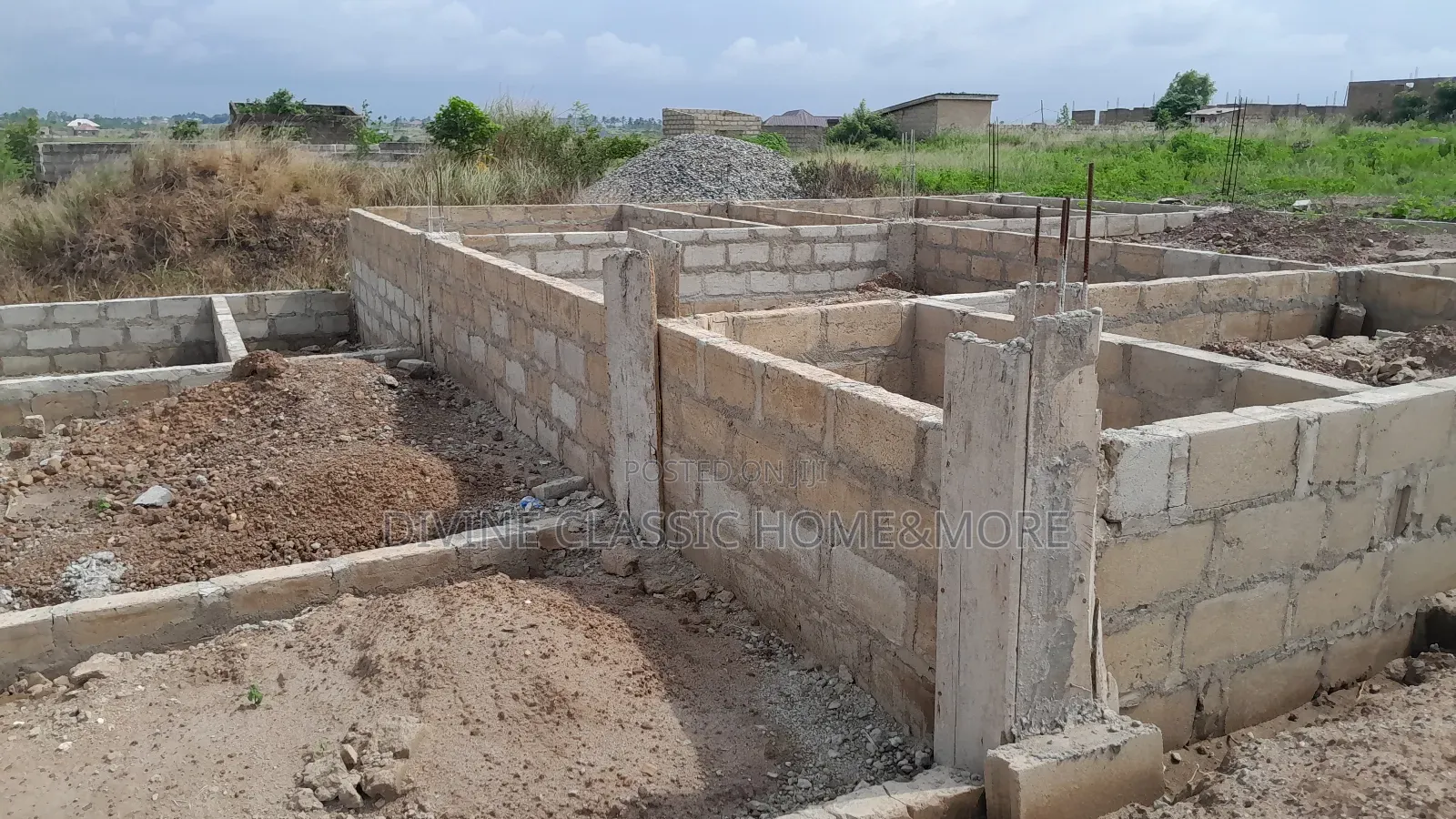 4 Units Chamber and Hall Self Contained Footings at Ashalaja in Mataheko