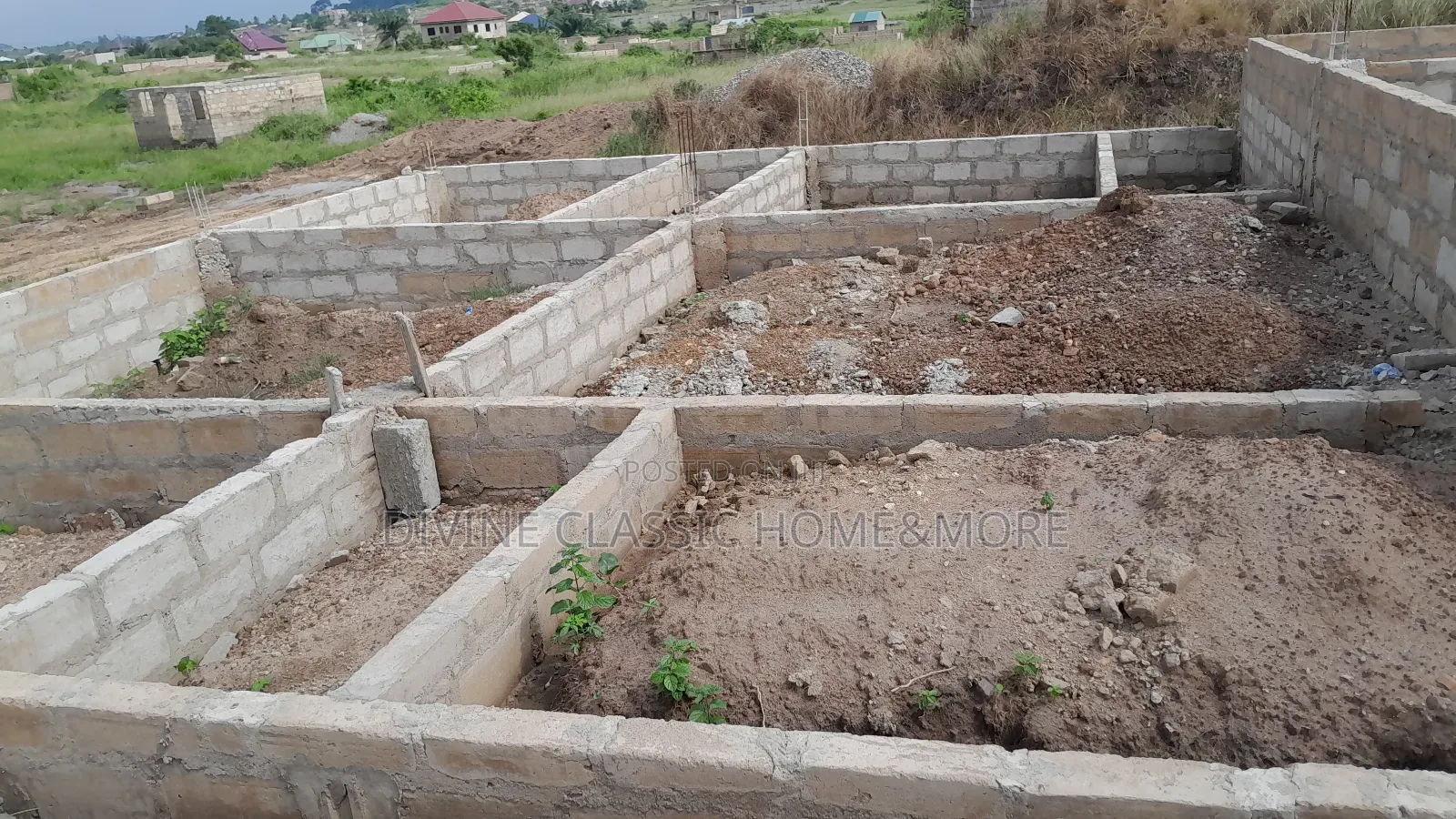 4 Units Chamber and Hall Self Contained Footings at Ashalaja in Mataheko