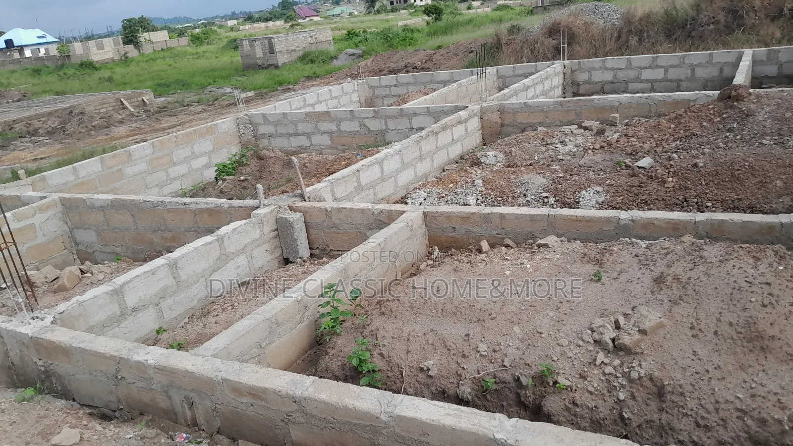 4 Units Chamber and Hall Self Contained Footings at Ashalaja in Mataheko
