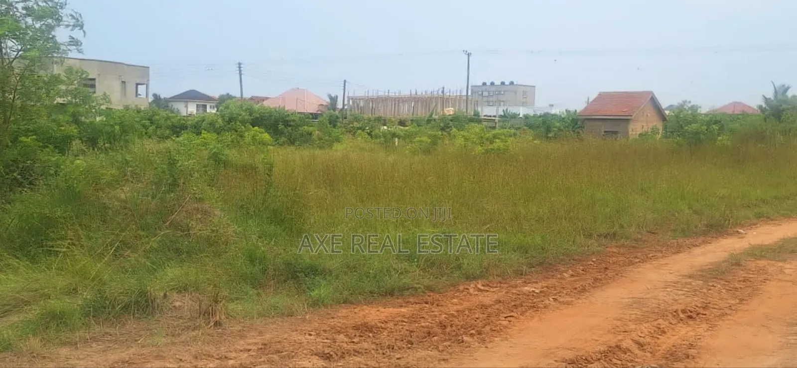 Neat Mounted Pillars on Half Plot at Tema Community 25 in Accra Metropolitan