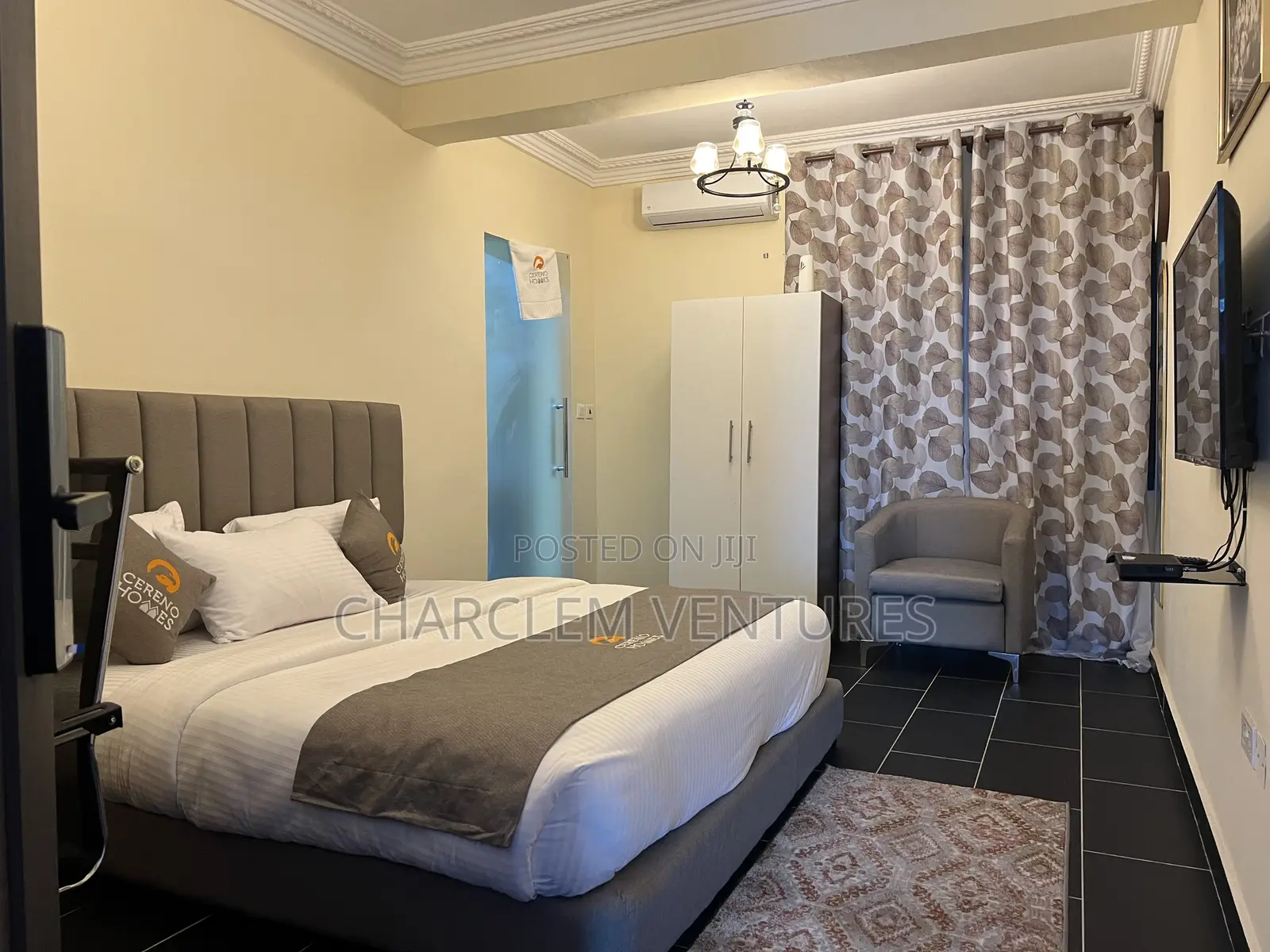 Furnished 1bdrm Apartment in Charclem Ventures, Kokomlemle for rent in Kokomlemle