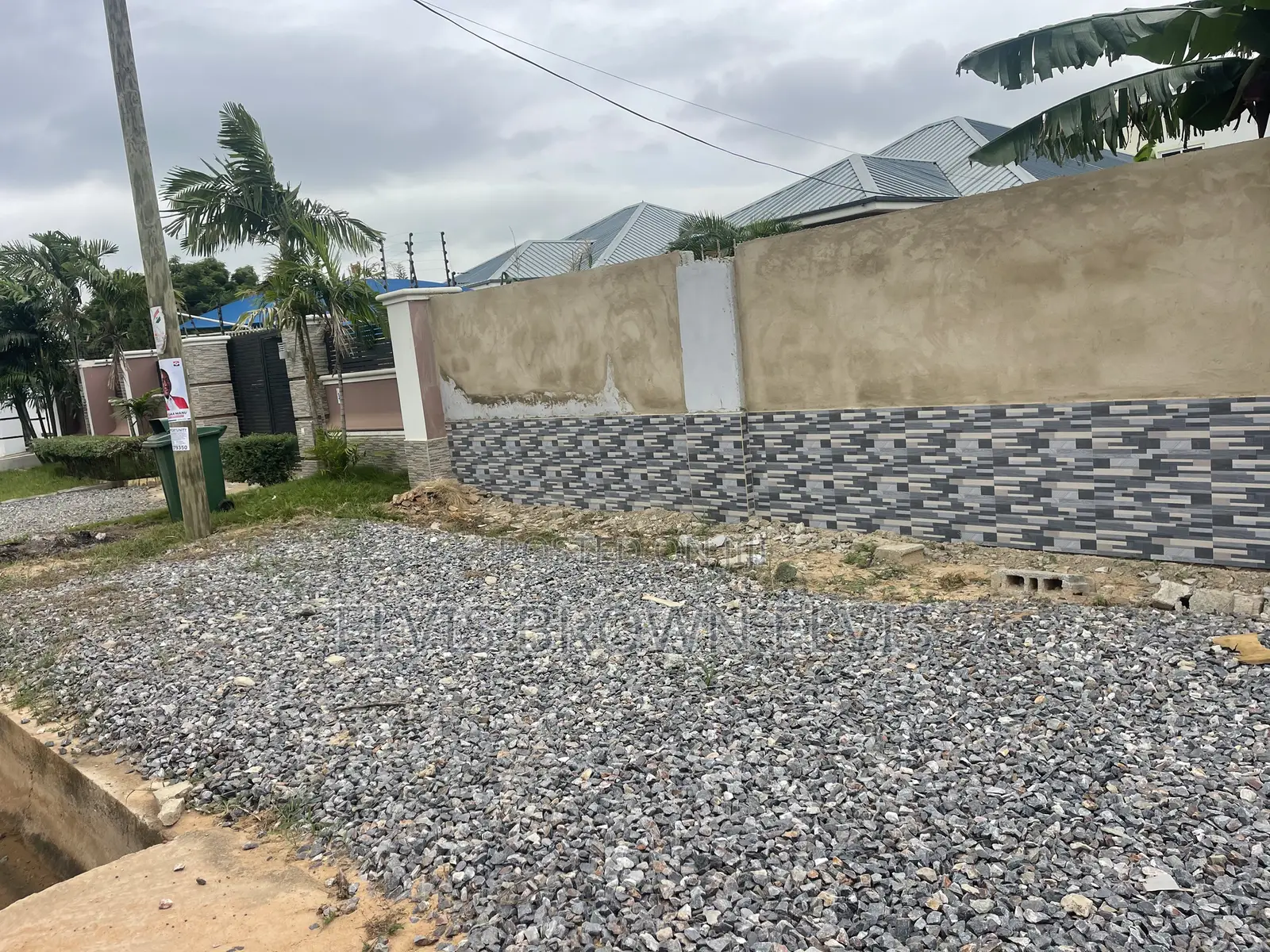 One Plot of Land for Sale by the Roadside at Litelroses in Ashaley Botwe