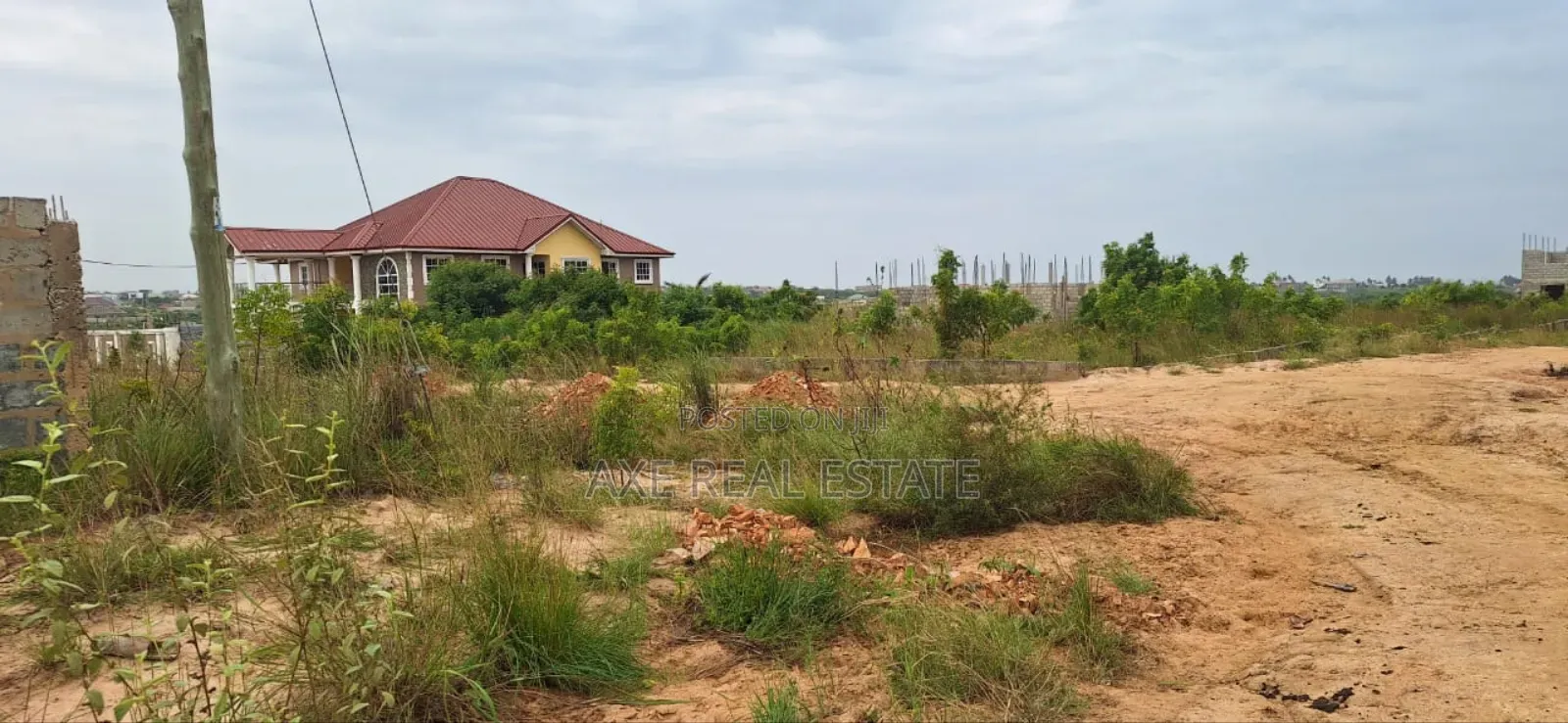 Pillars on Documented Lands at Prampram Beach Lane in Accra Metropolitan