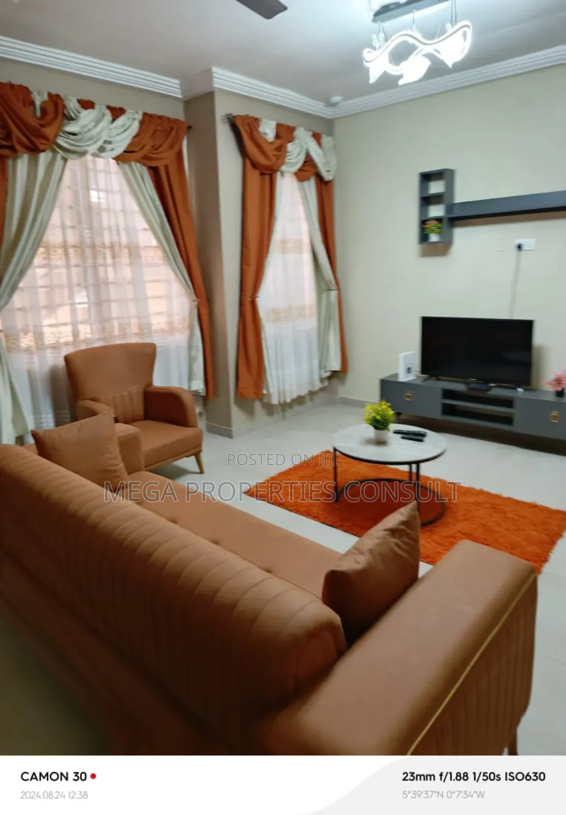Furnished 1bdrm Apartment in Adjiringanor for Short Stay in Adjiriganor