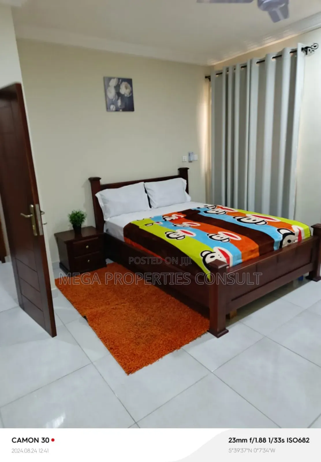 Furnished 1bdrm Apartment in Adjiringanor for Short Stay in Adjiriganor
