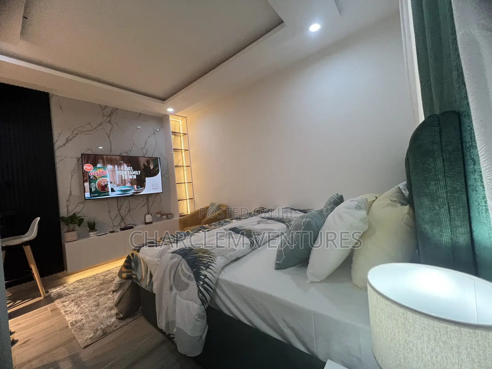 Furnished 1bdrm Apartment in Charclem Ventures, Ashaley Botwe for rent in Ashaley Botwe