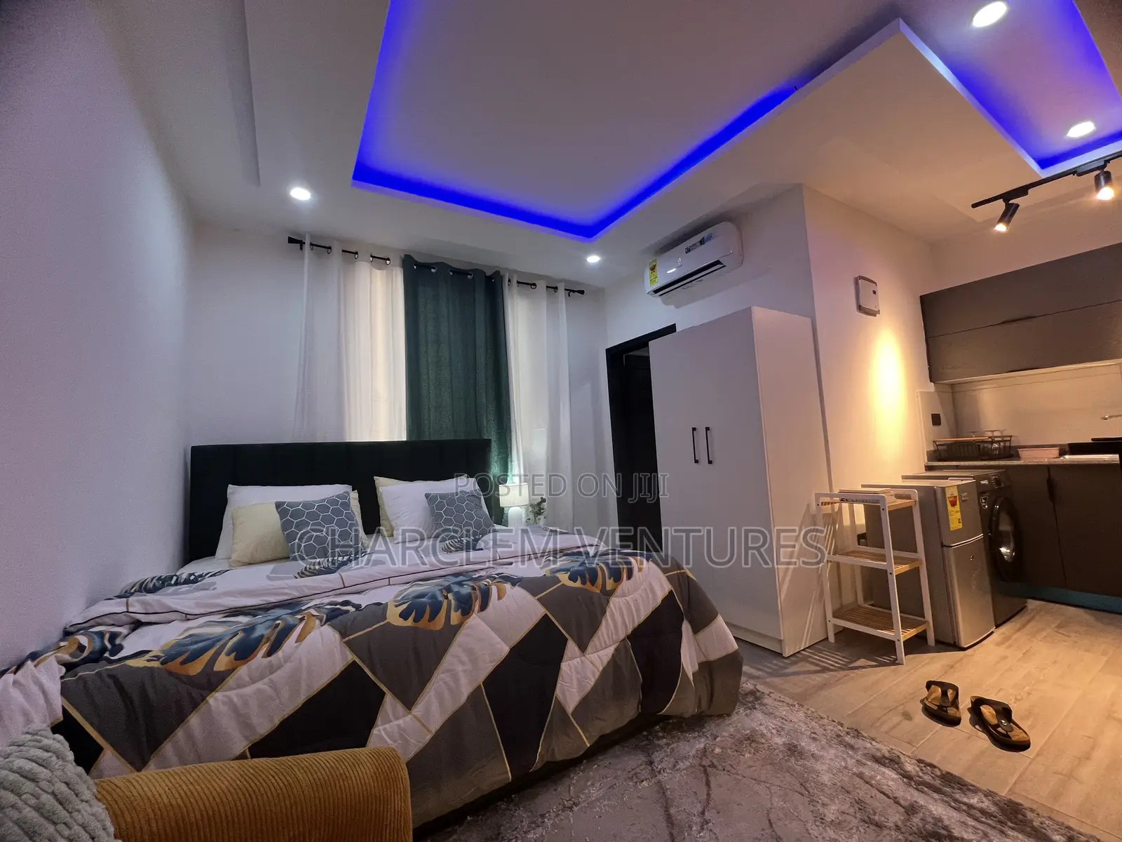 Furnished 1bdrm Apartment in Charclem Ventures, Ashaley Botwe for rent in Ashaley Botwe