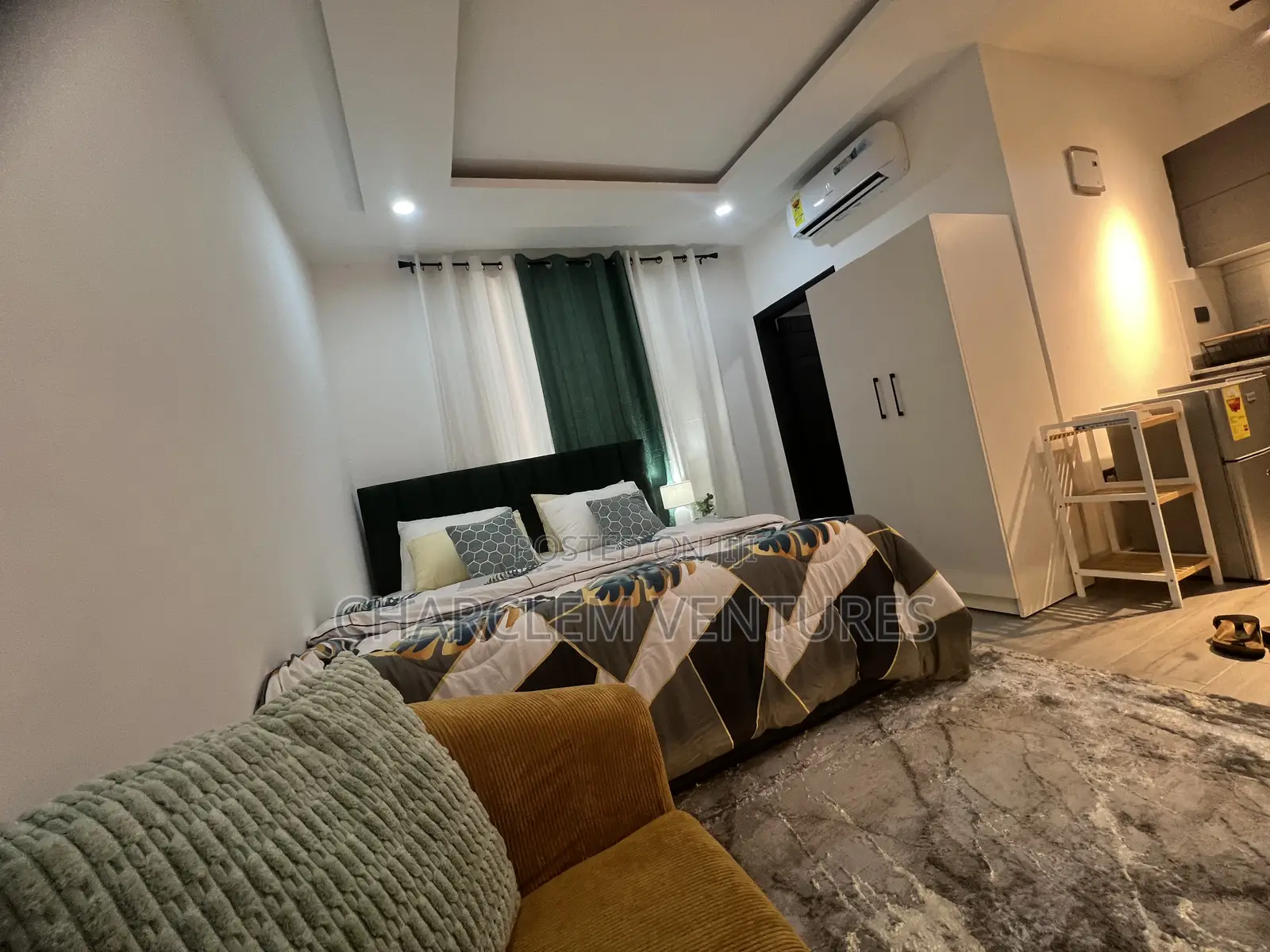 Furnished 1bdrm Apartment in Charclem Ventures, Ashaley Botwe for rent in Ashaley Botwe