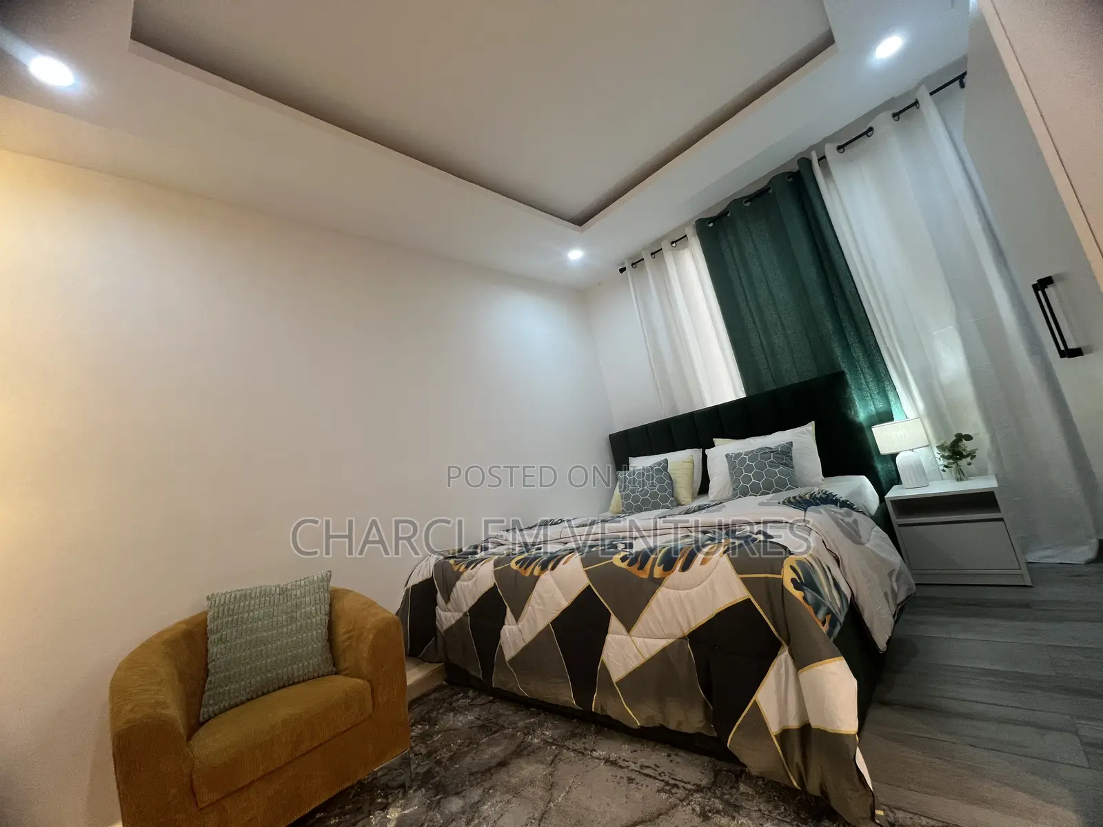 Furnished 1bdrm Apartment in Charclem Ventures, Ashaley Botwe for rent in Ashaley Botwe
