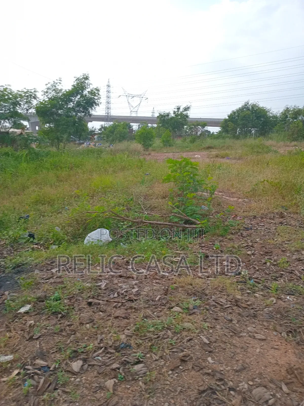 9 Acrs of Land at Pokuase Just by the Road for Sale in Pokuase