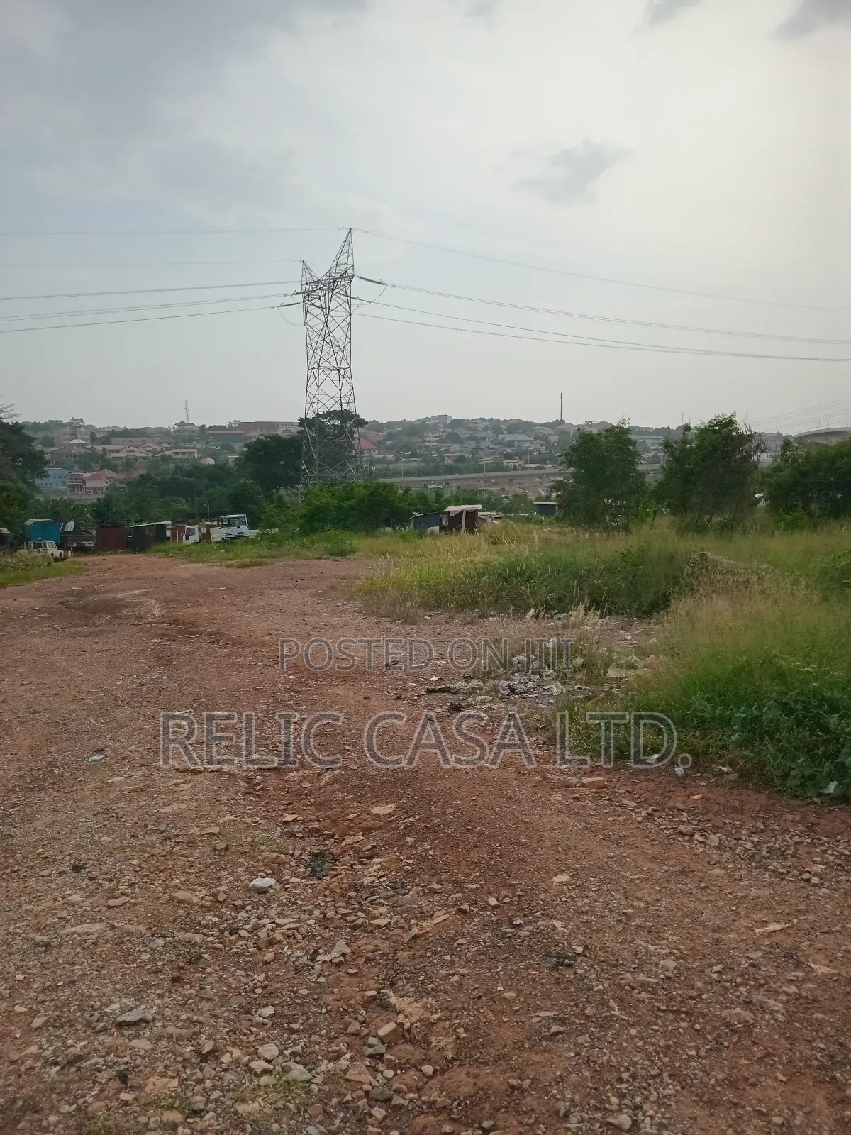 9 Acrs of Land at Pokuase Just by the Road for Sale in Pokuase