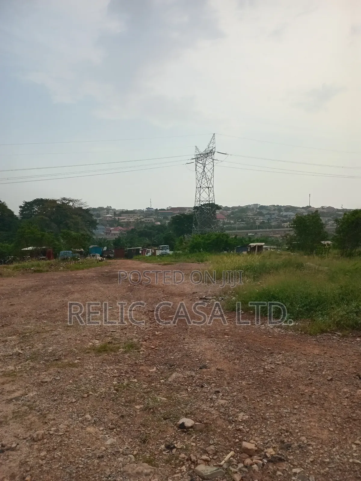 9 Acrs of Land at Pokuase Just by the Road for Sale in Pokuase