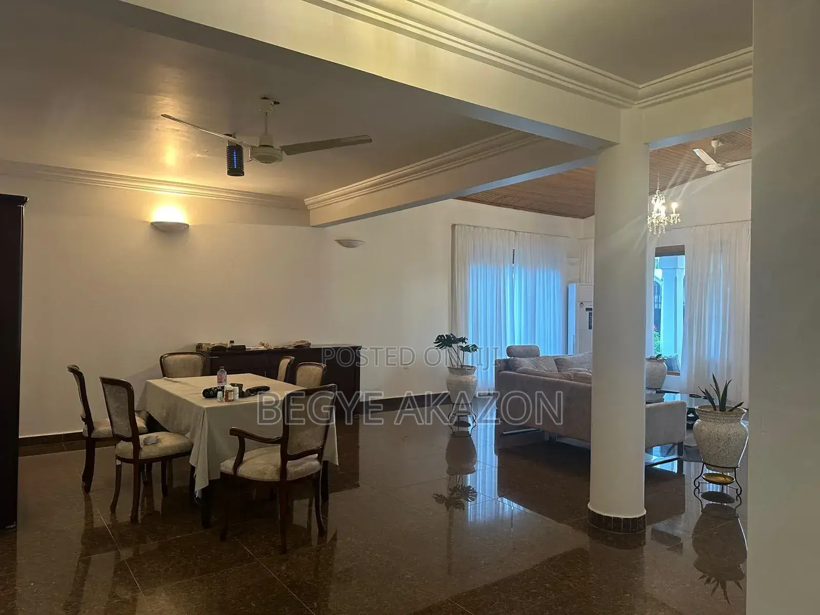 Furnished 4bdrm House in East Legon Kbk for rent in East Legon