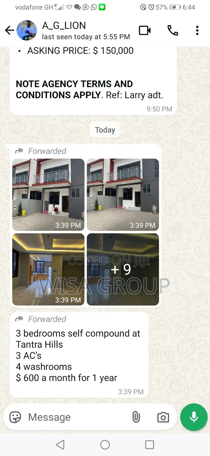 3bdrm Duplex in Wisa Groups, Accra Metropolitan for rent in Accra Metropolitan
