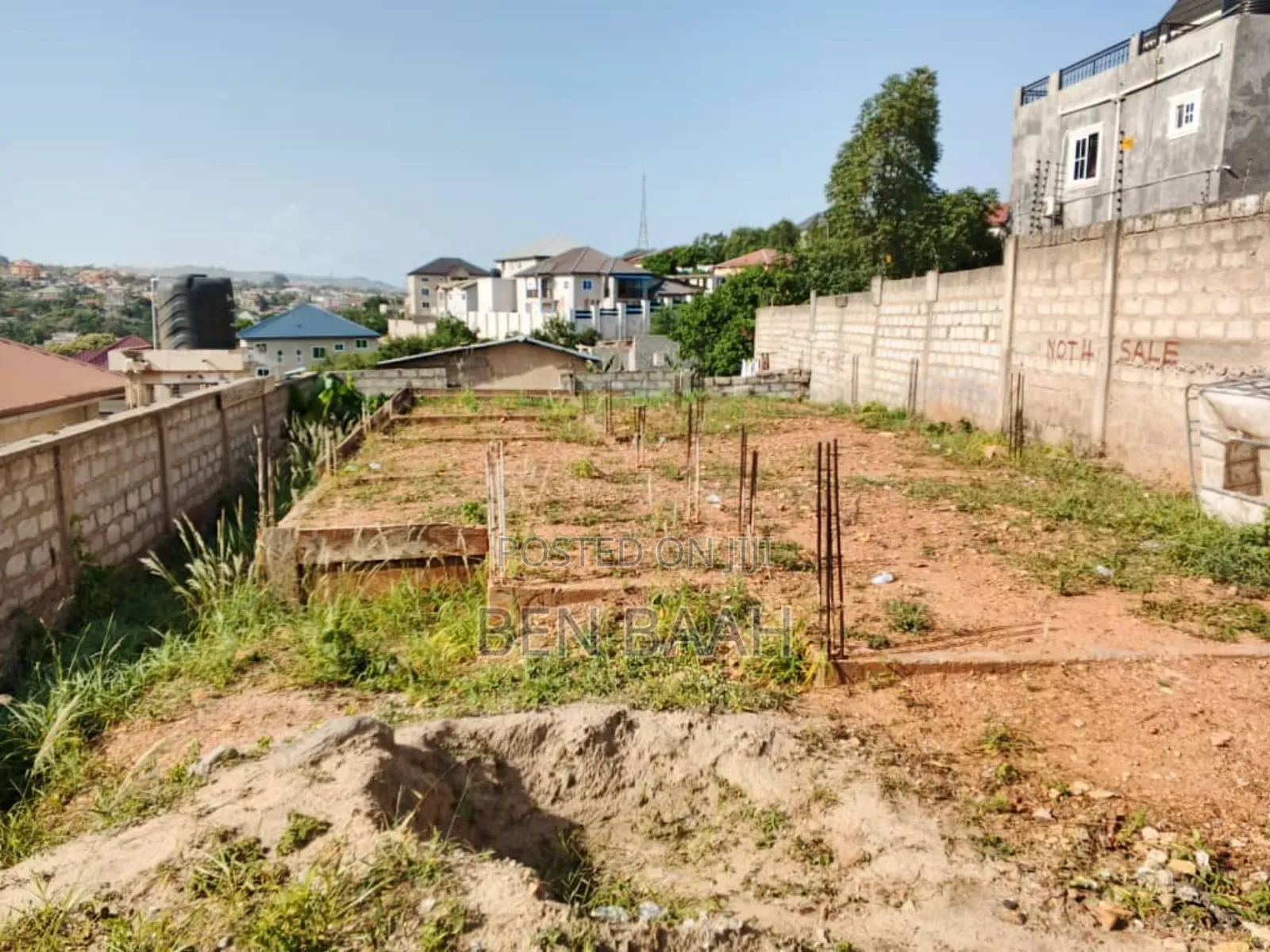 A Plot of Land at Ashongman for Sale for 400,000 Site Plan in Ashomang Estate