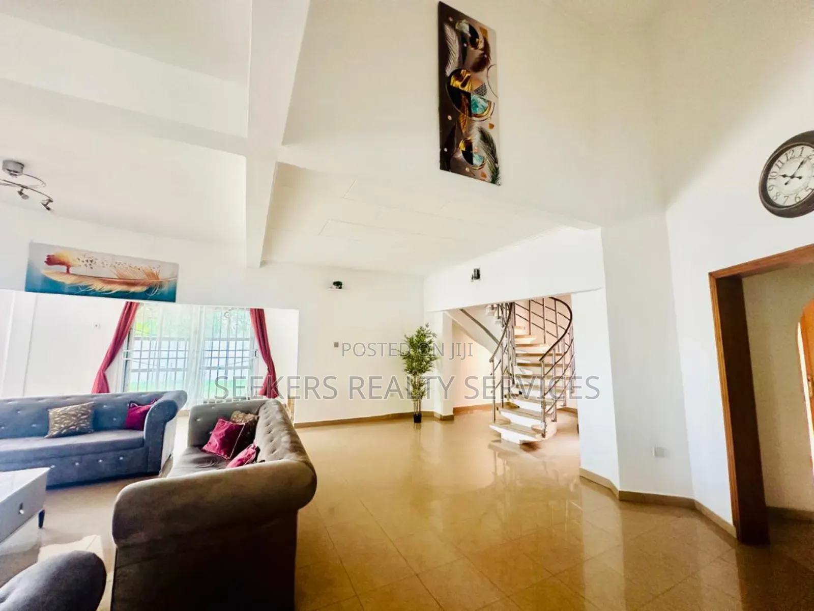 Furnished 3bdrm Villa in Seekers Realty, East Legon for rent in East Legon