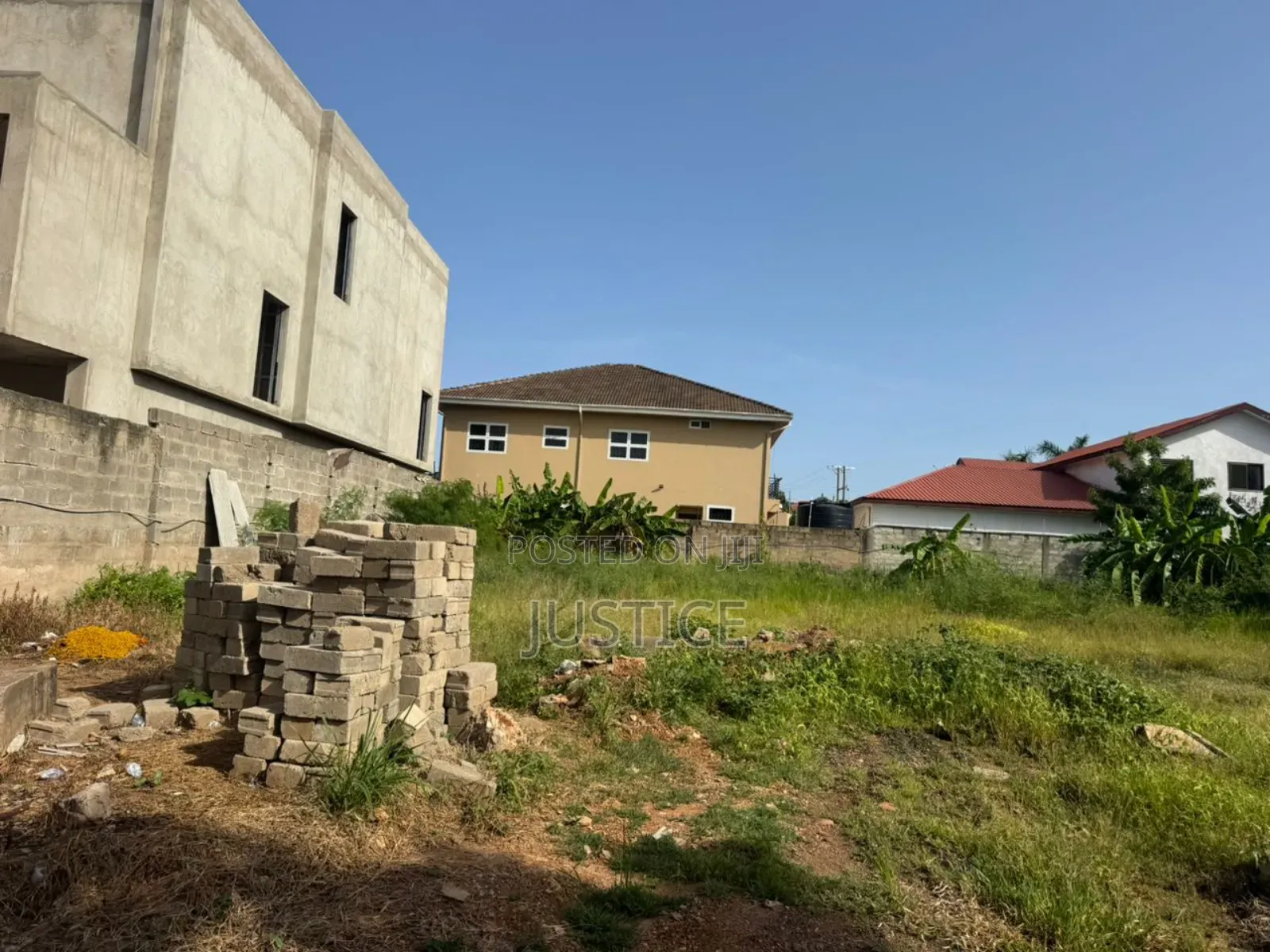 Walled and Gated 2 Plots of Land Adjiringanor in East Legon
