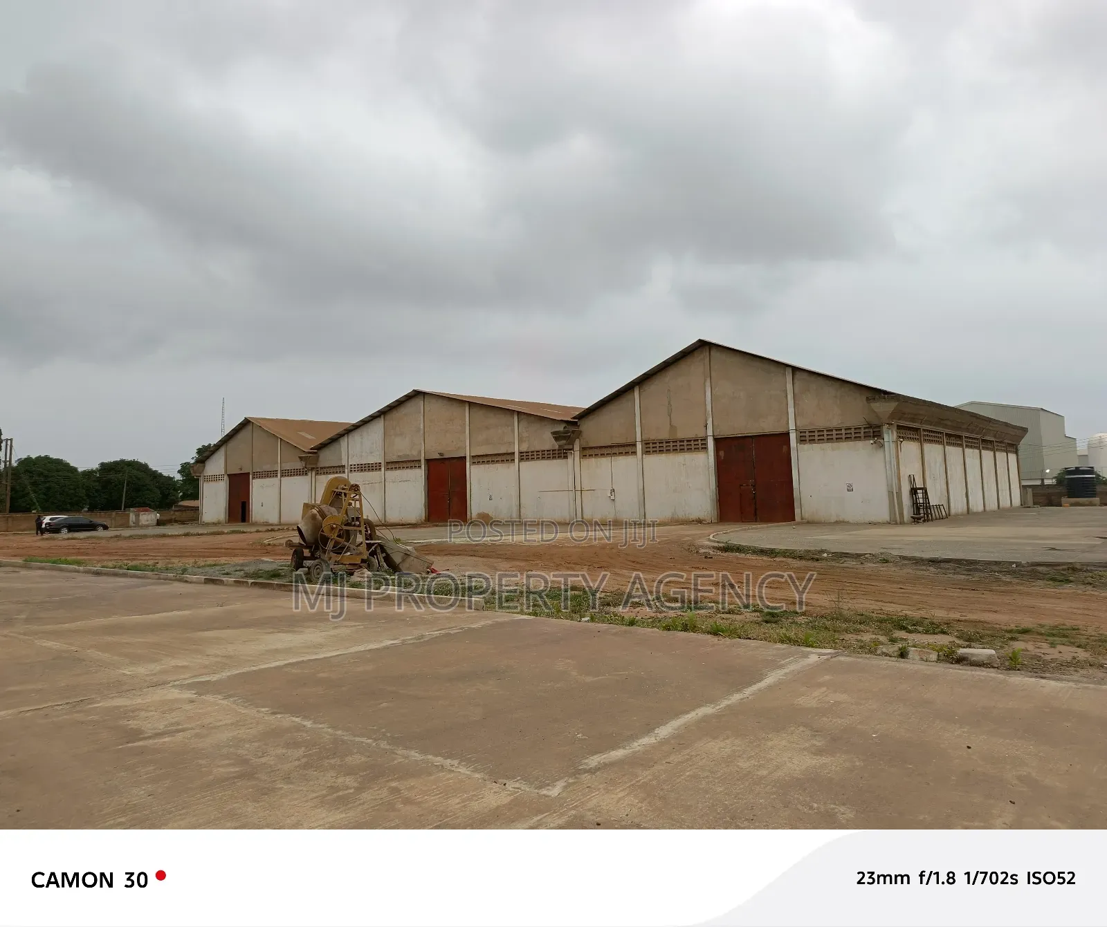 2.4 Acres Industrial Land With 2,100 SQM Warehouse in Tema Metropolitan