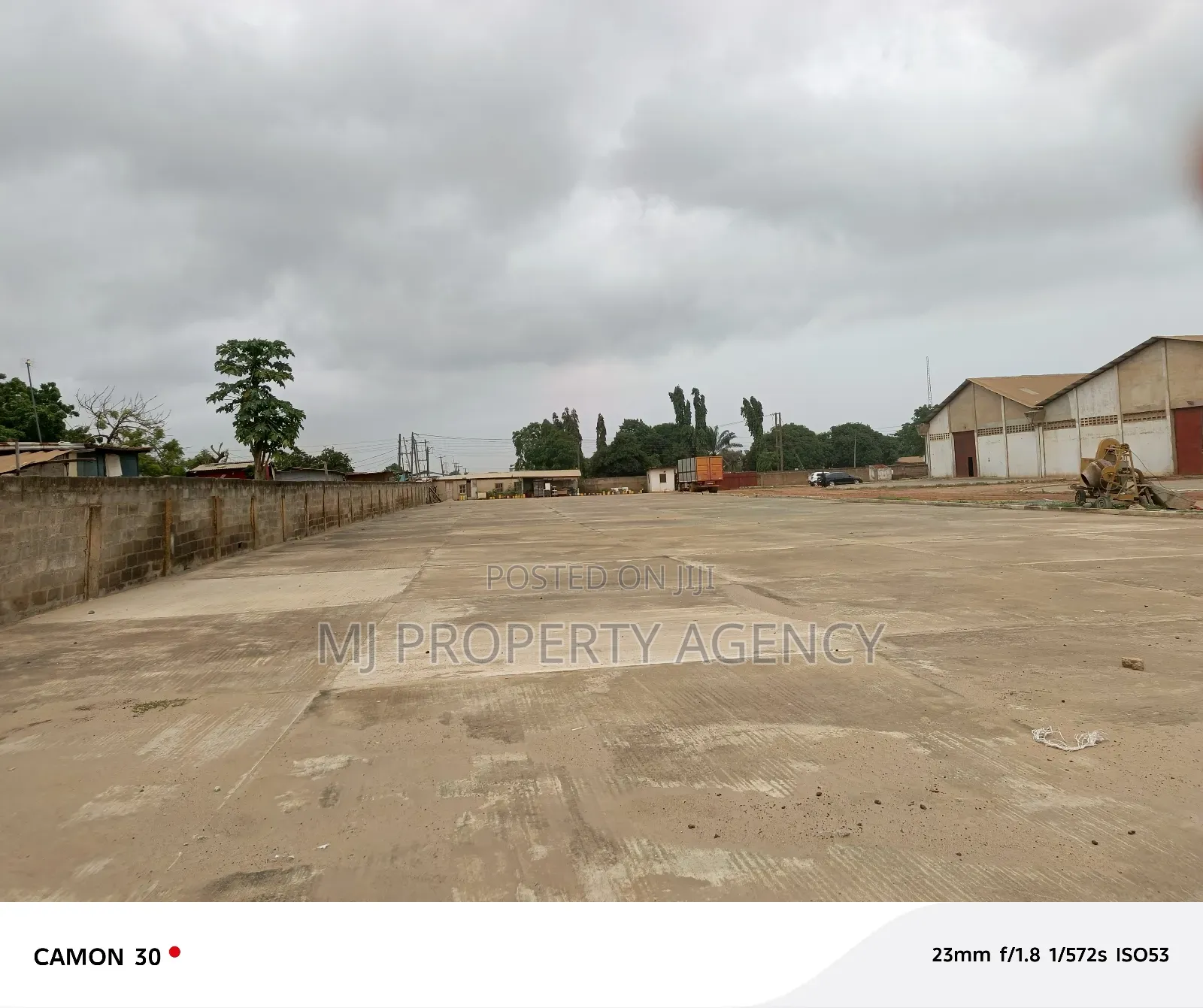 2.4 Acres Industrial Land With 2,100 SQM Warehouse in Tema Metropolitan