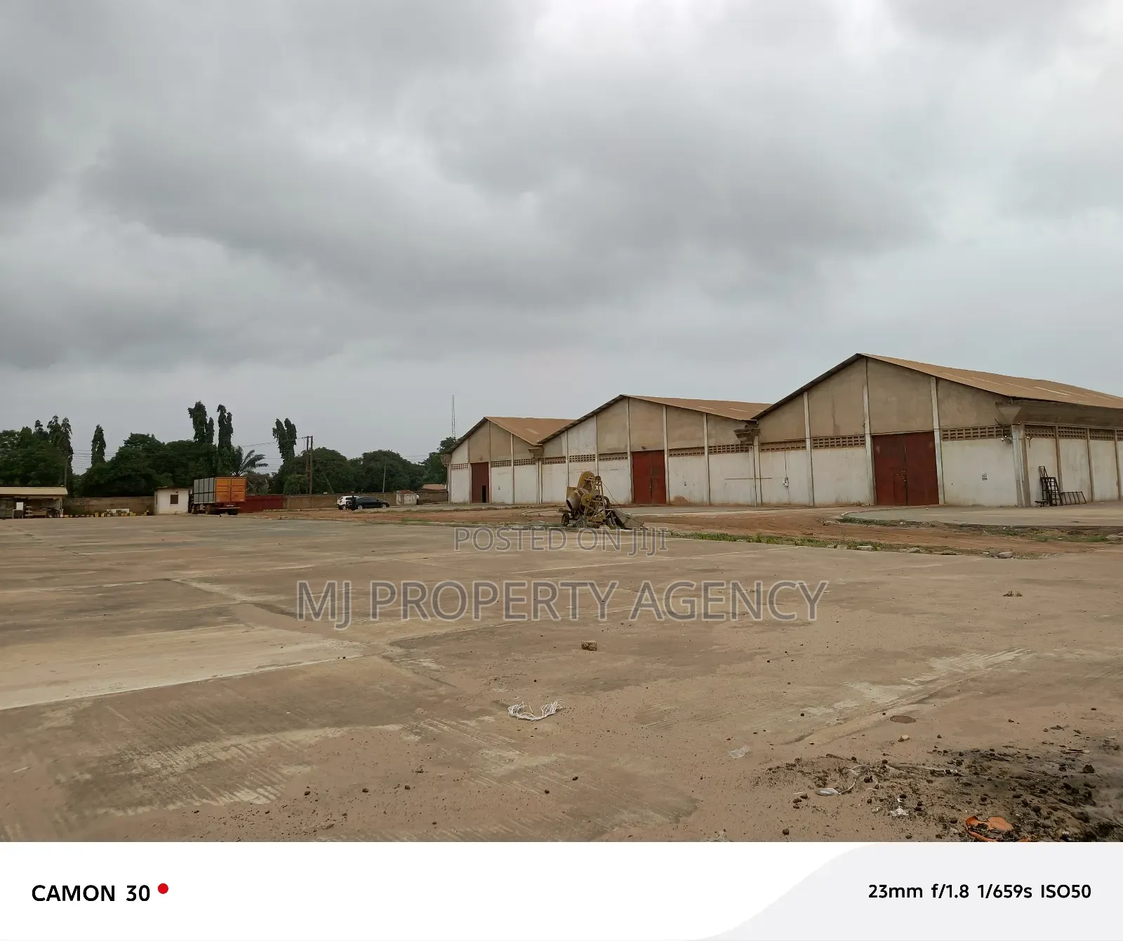2.4 Acres Industrial Land With 2,100 SQM Warehouse in Tema Metropolitan