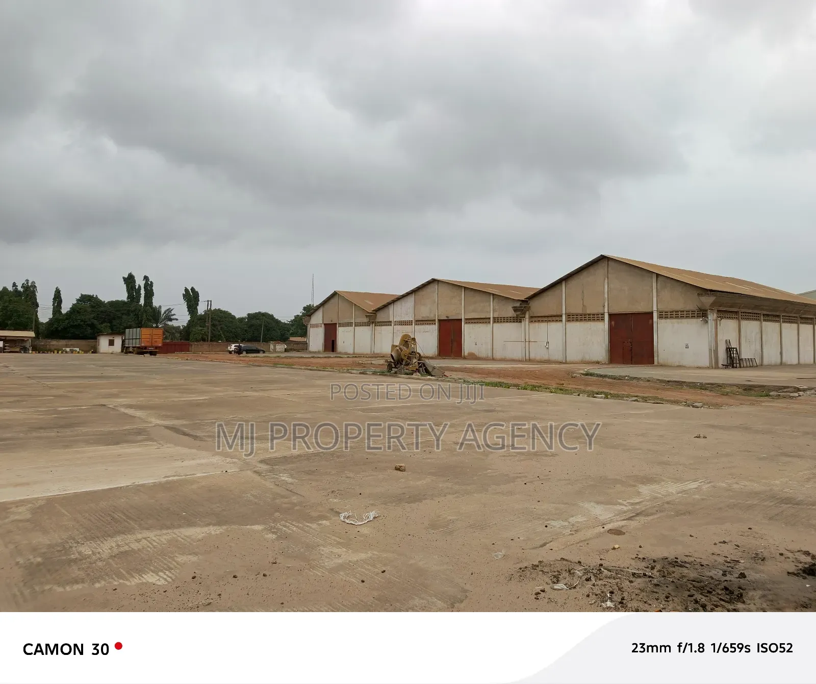 2.4 Acres Industrial Land With 2,100 SQM Warehouse in Tema Metropolitan